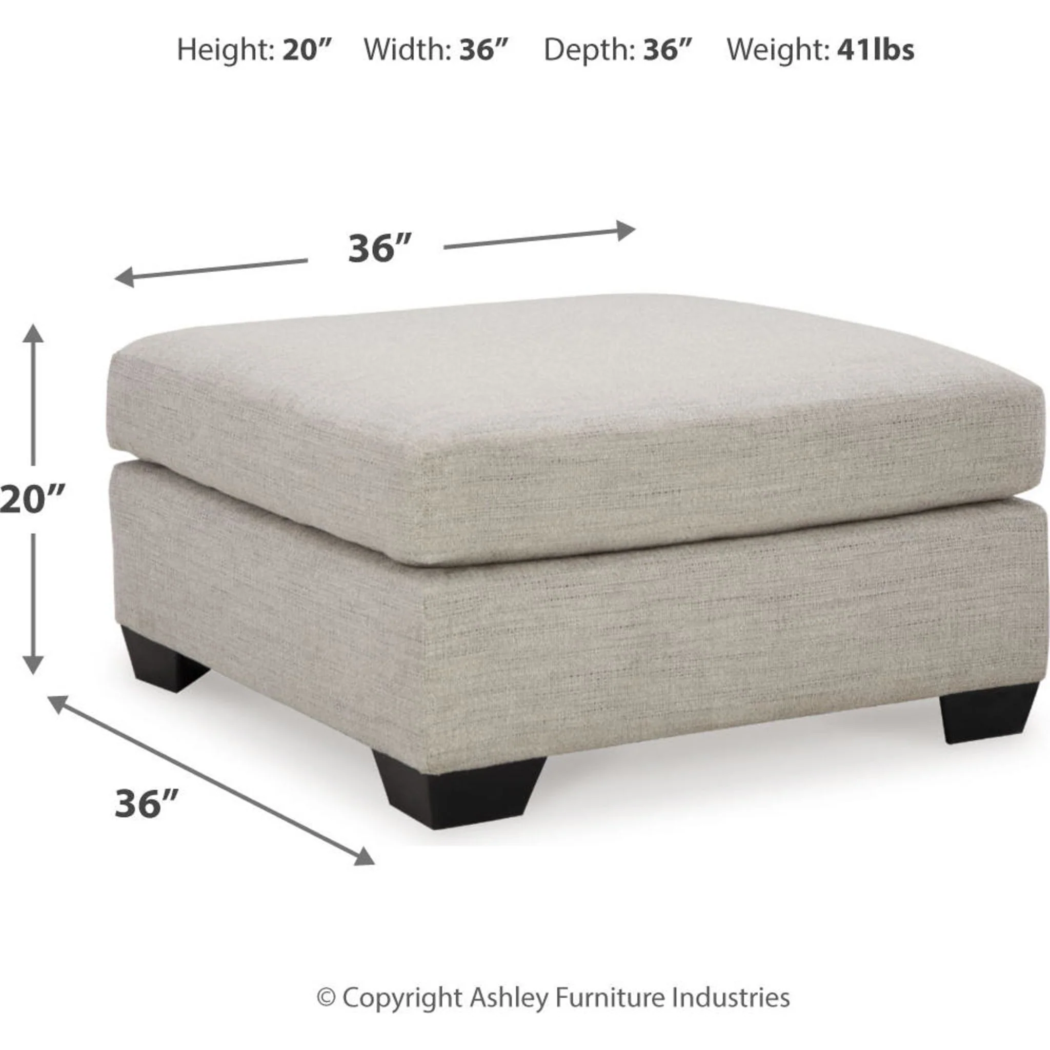 Mahoney Oversized Accent Ottoman - Image 7