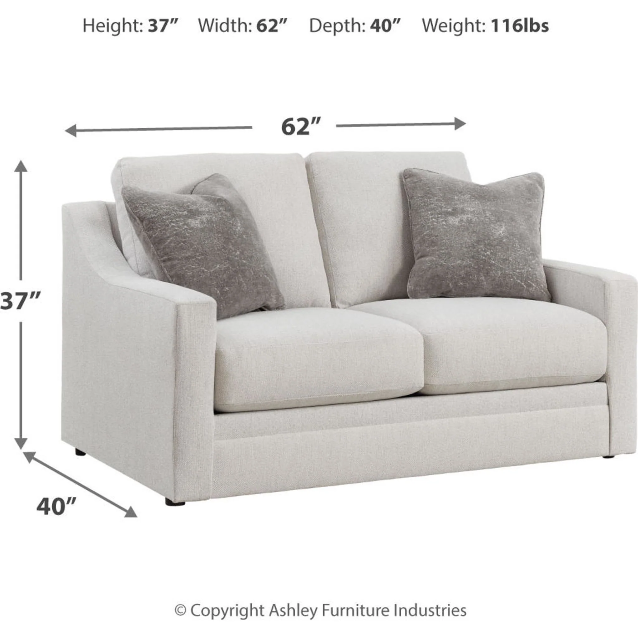 Maitelynn-Exclusive Loveseat - Image 8