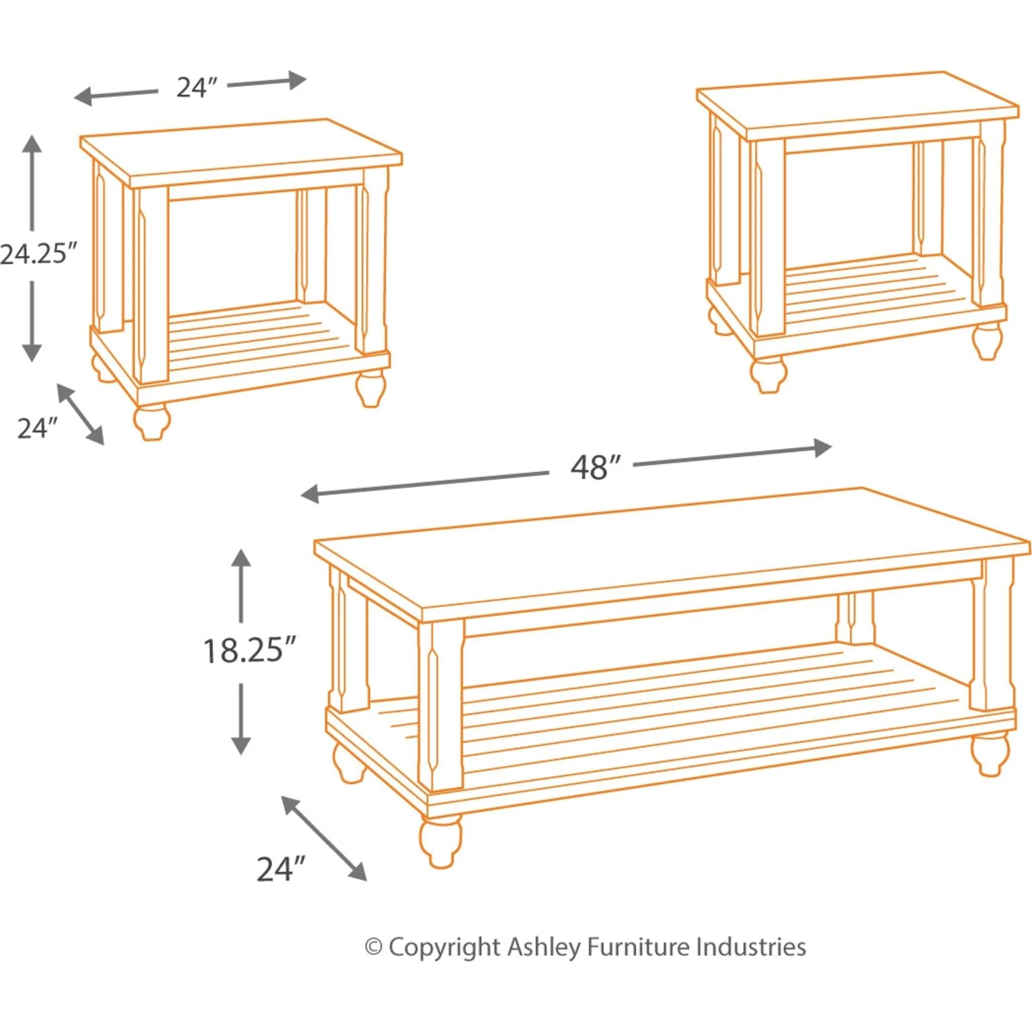 Mallacar Occasional Table Set (set of 3) - Image 4