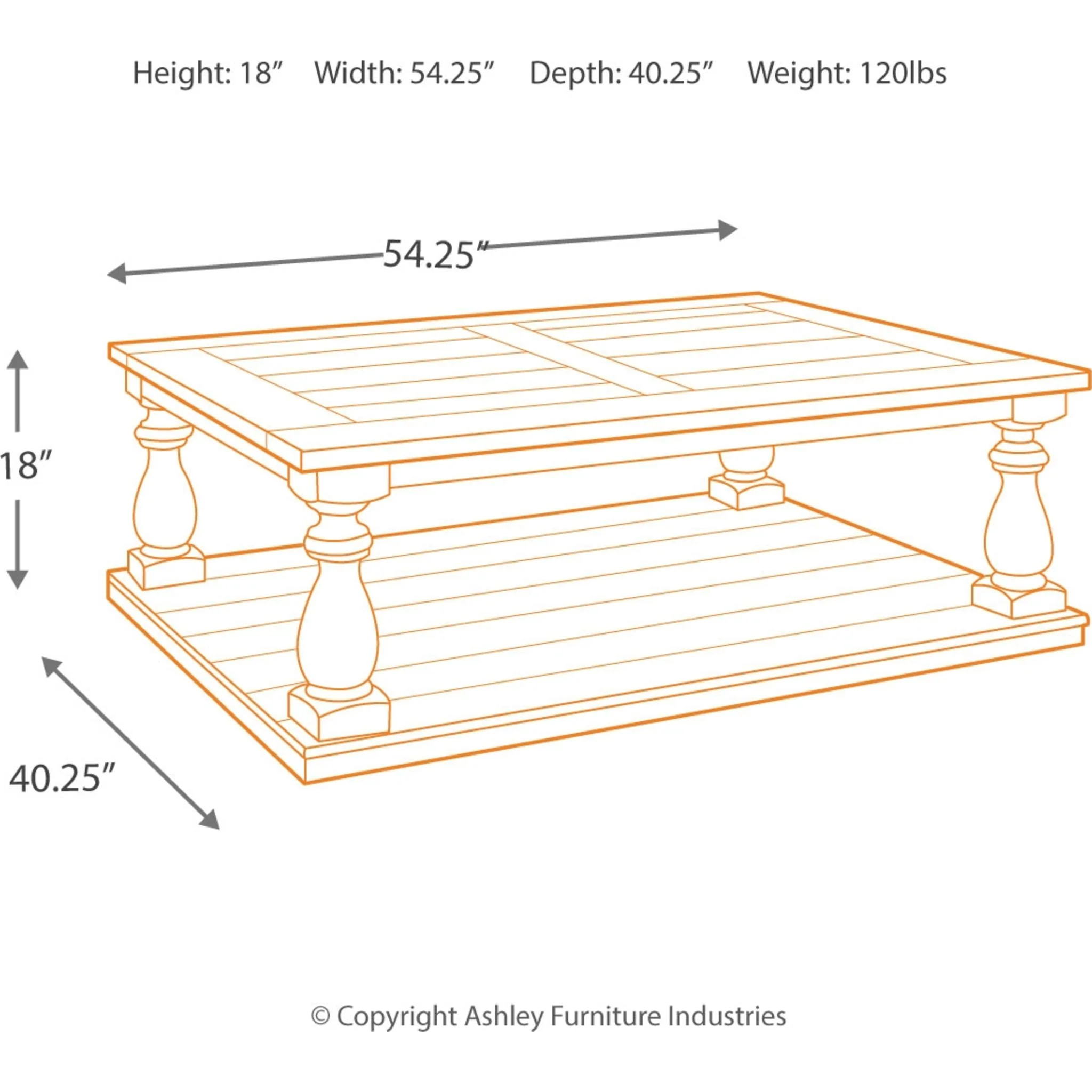 Mallacar Rectangle Coffee Table - Image 5