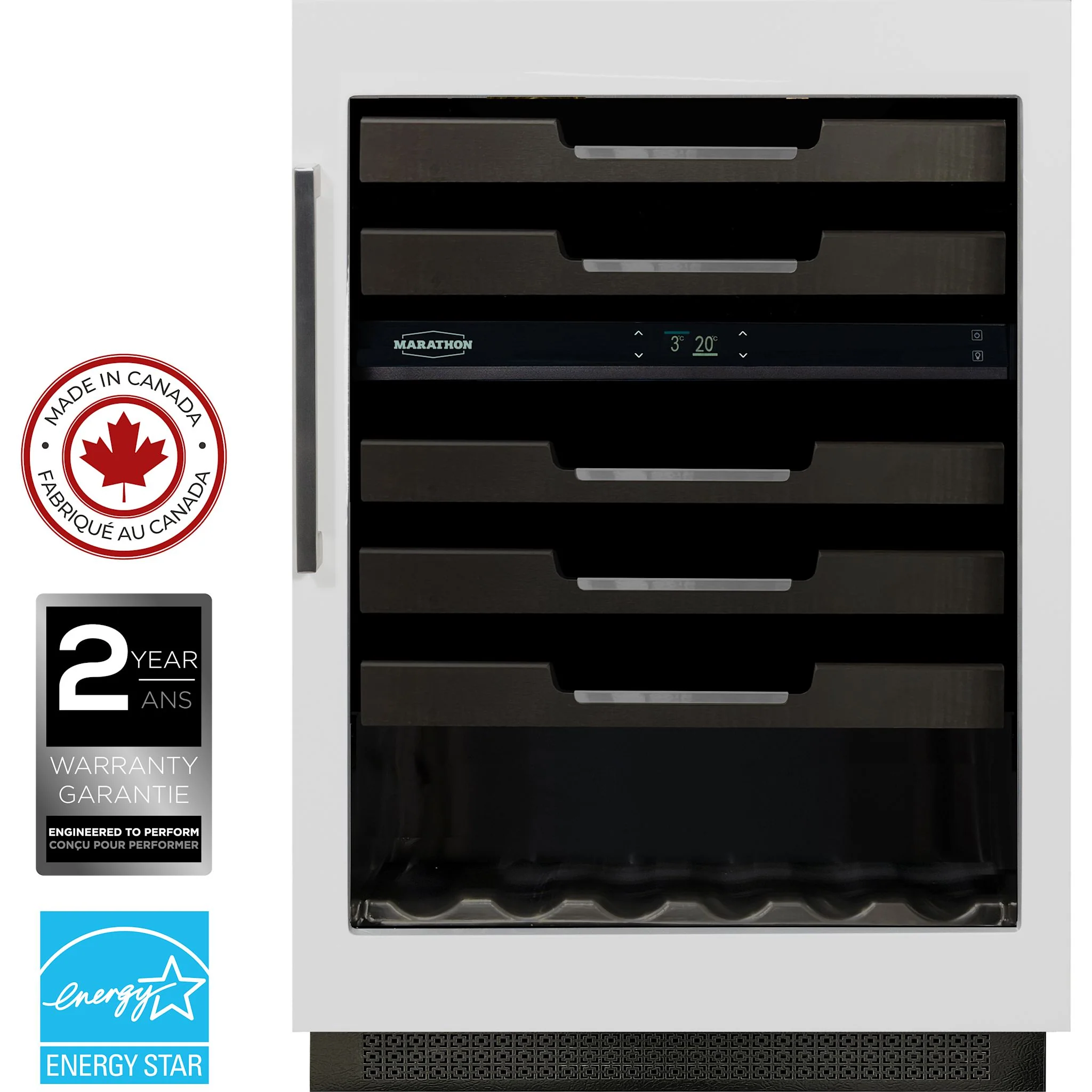 Marathon 24" Dual Zone Panel Ready Wine Cooler - Panel Ready (M4-D200PANR) - Image 3