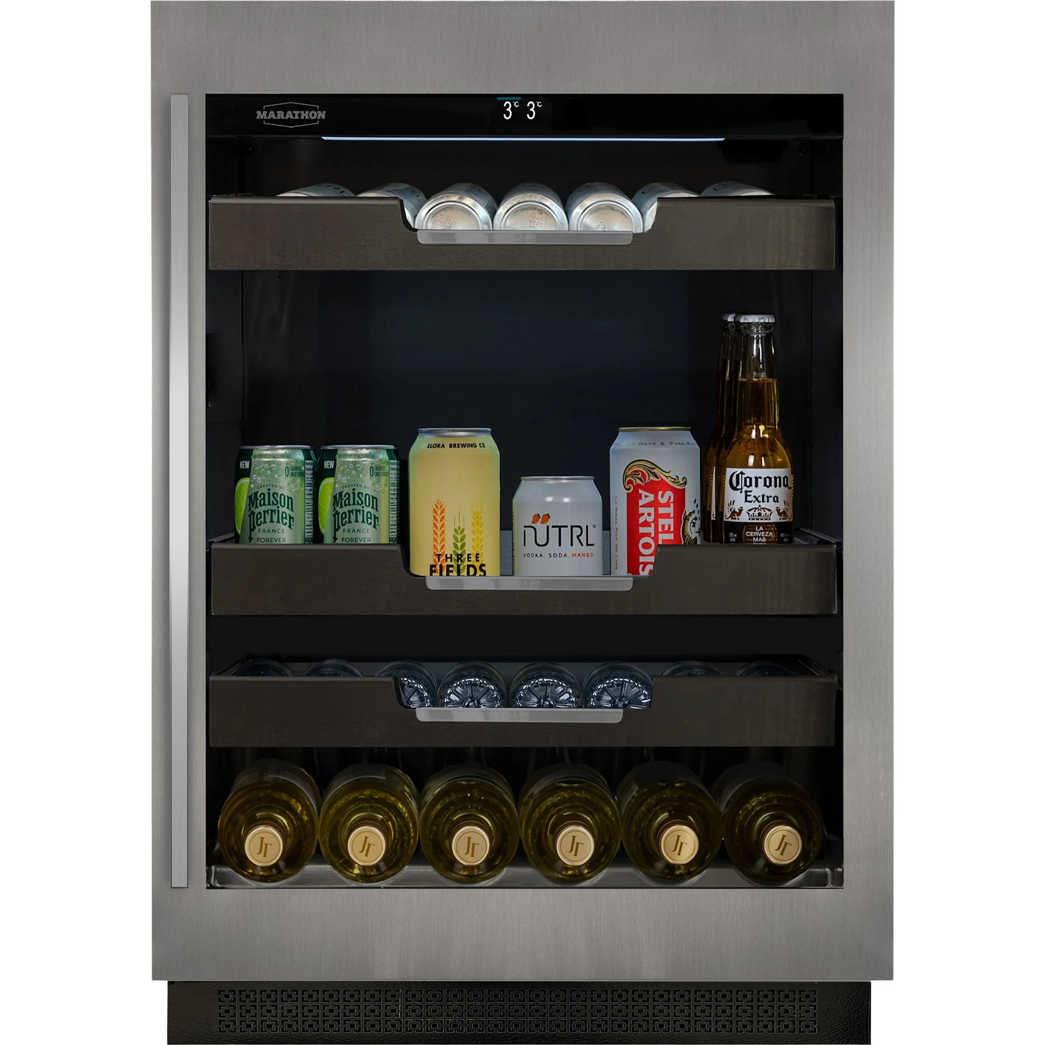 Marathon 24" Single Zone Stainless Steel Beverage Cooler - Stainless Steel (M4-100SS) - Image 4