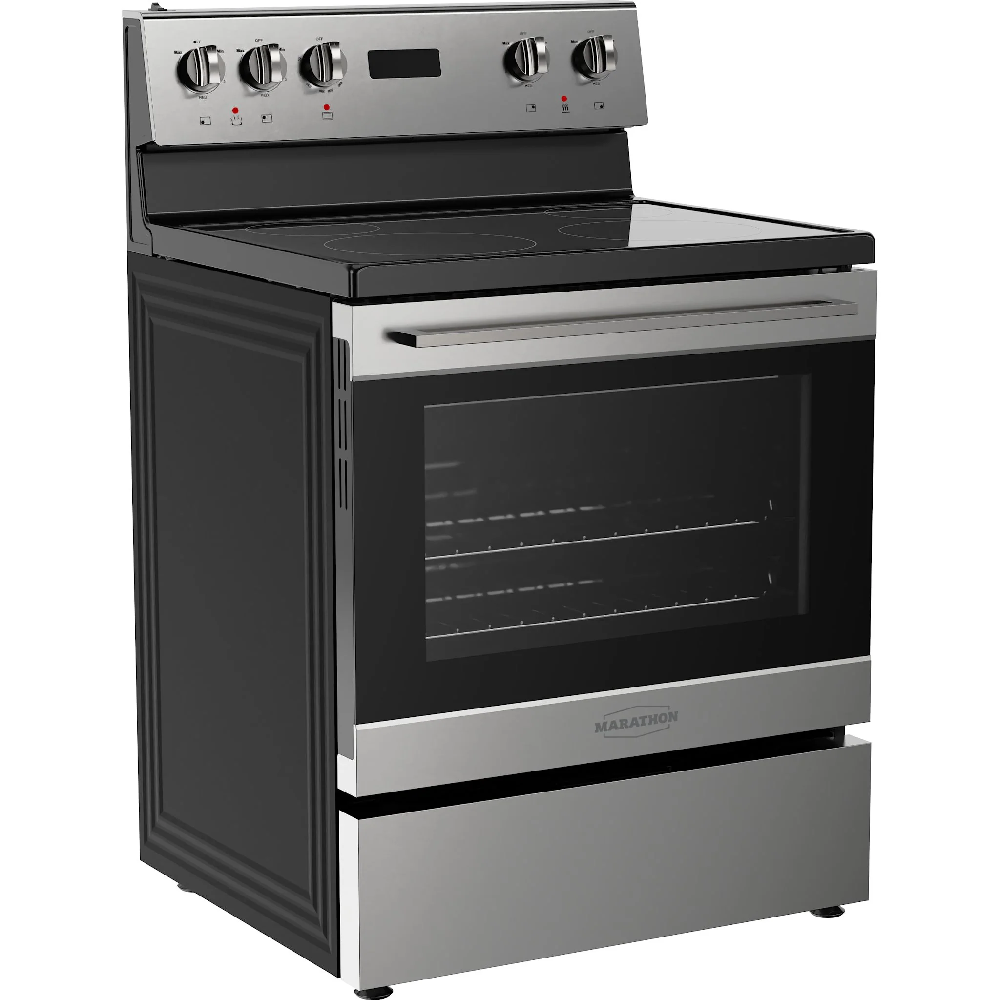 Marathon 30" Stainless Steel Glass Top Range - Stainless Steel (MER3070SS) - Image 3