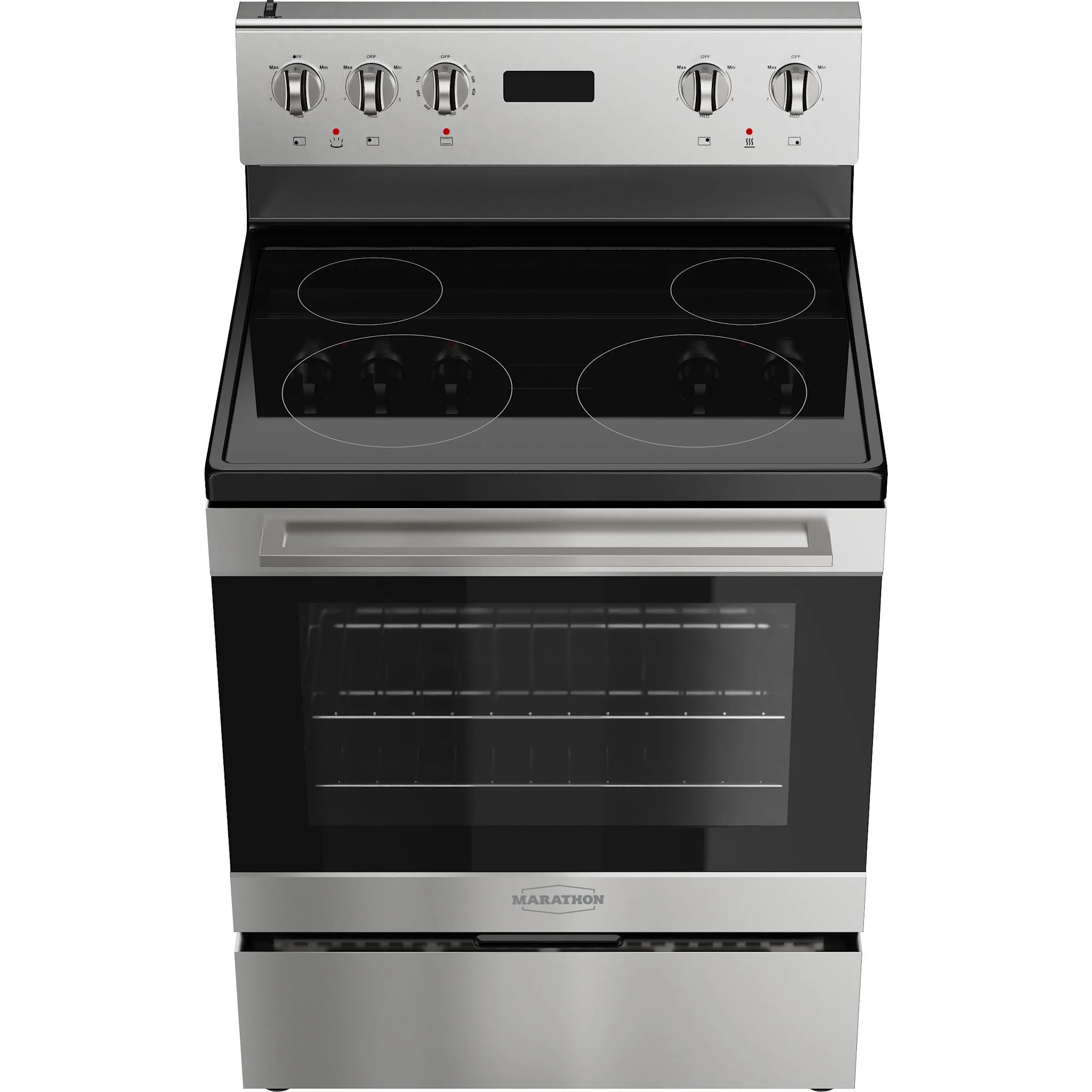 Marathon 30" Stainless Steel Glass Top Range - Stainless Steel (MER3070SS) - Image 4