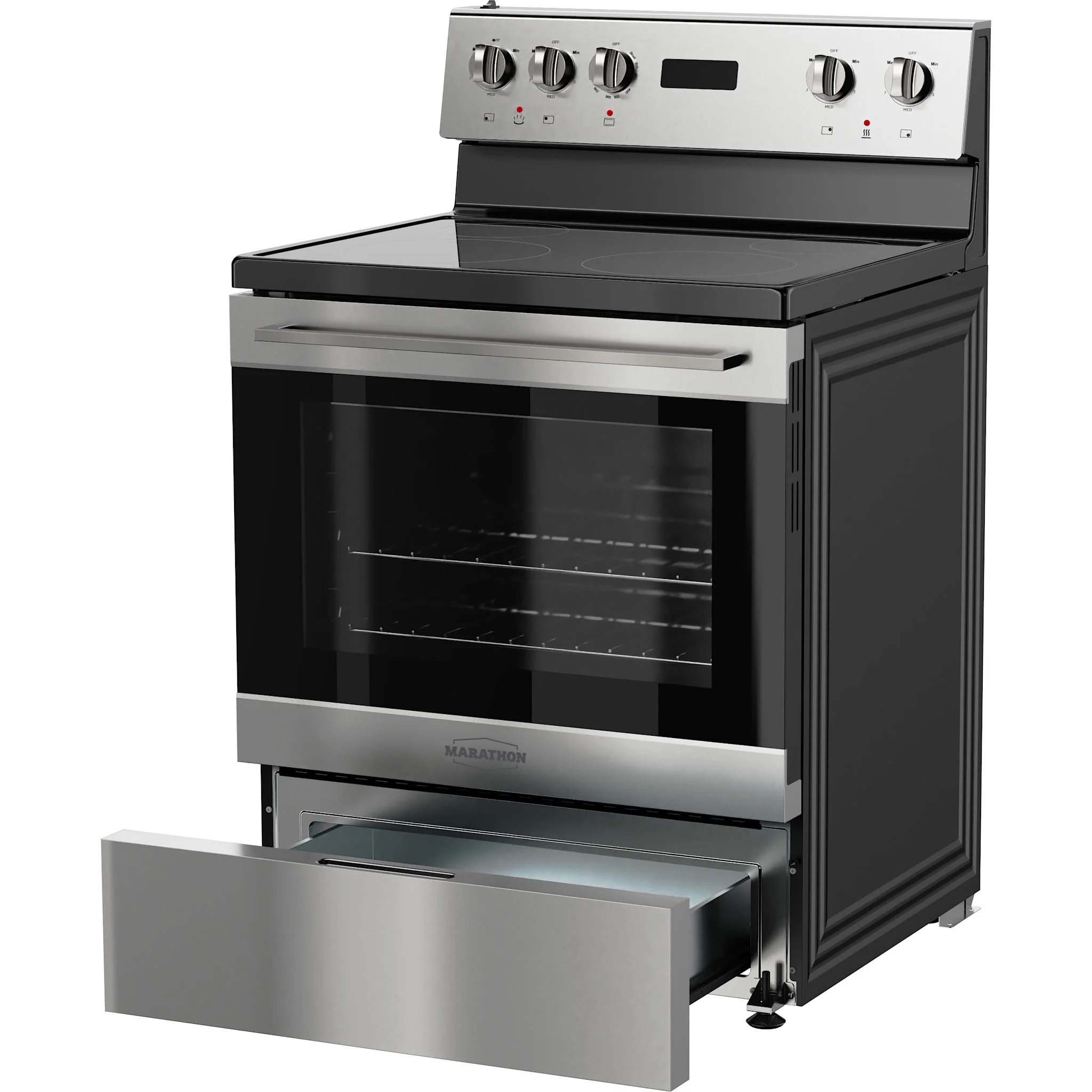 Marathon 30" Stainless Steel Glass Top Range - Stainless Steel (MER3070SS) - Image 5