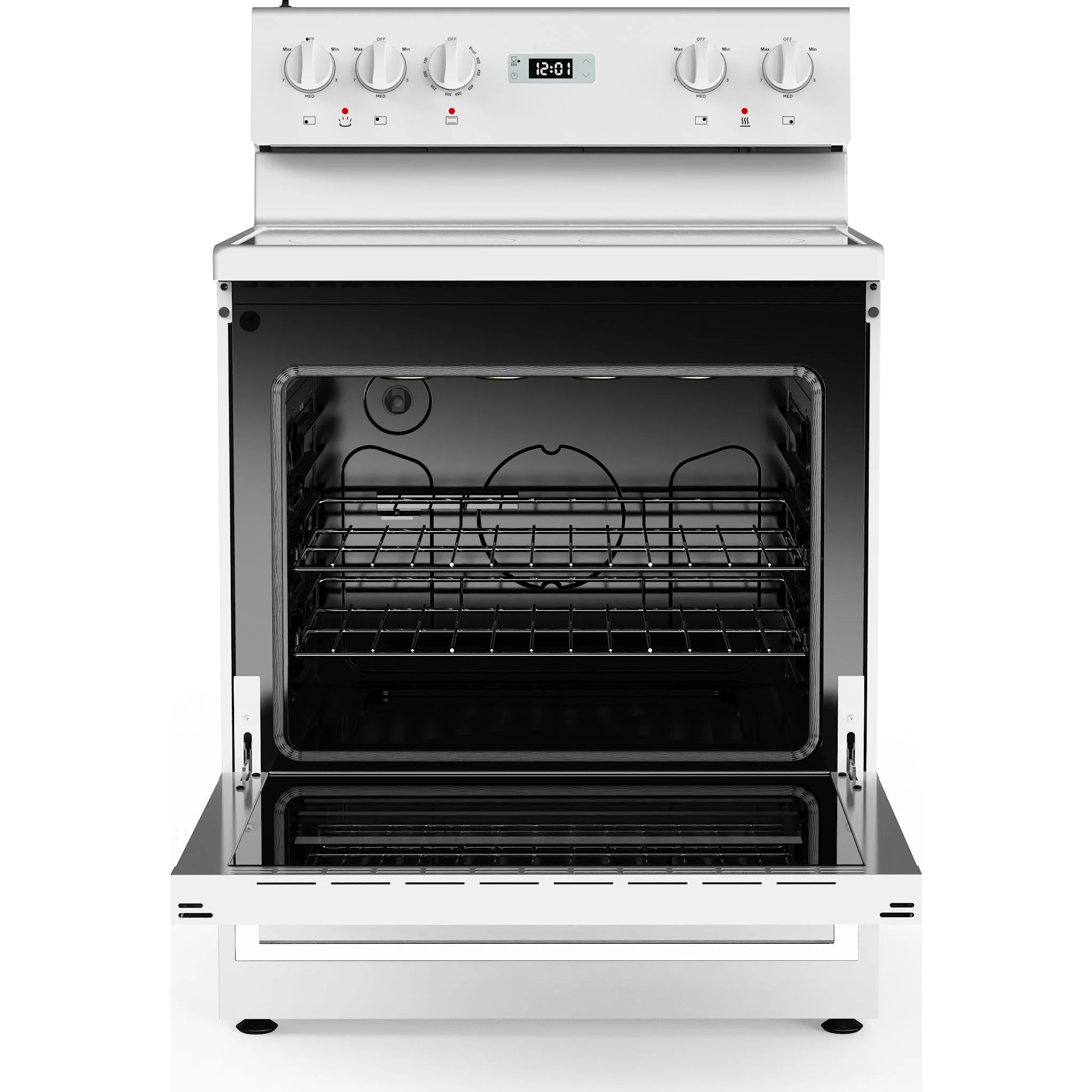 Marathon 30" White Glass Top Range - White (MER3070W) - Image 11