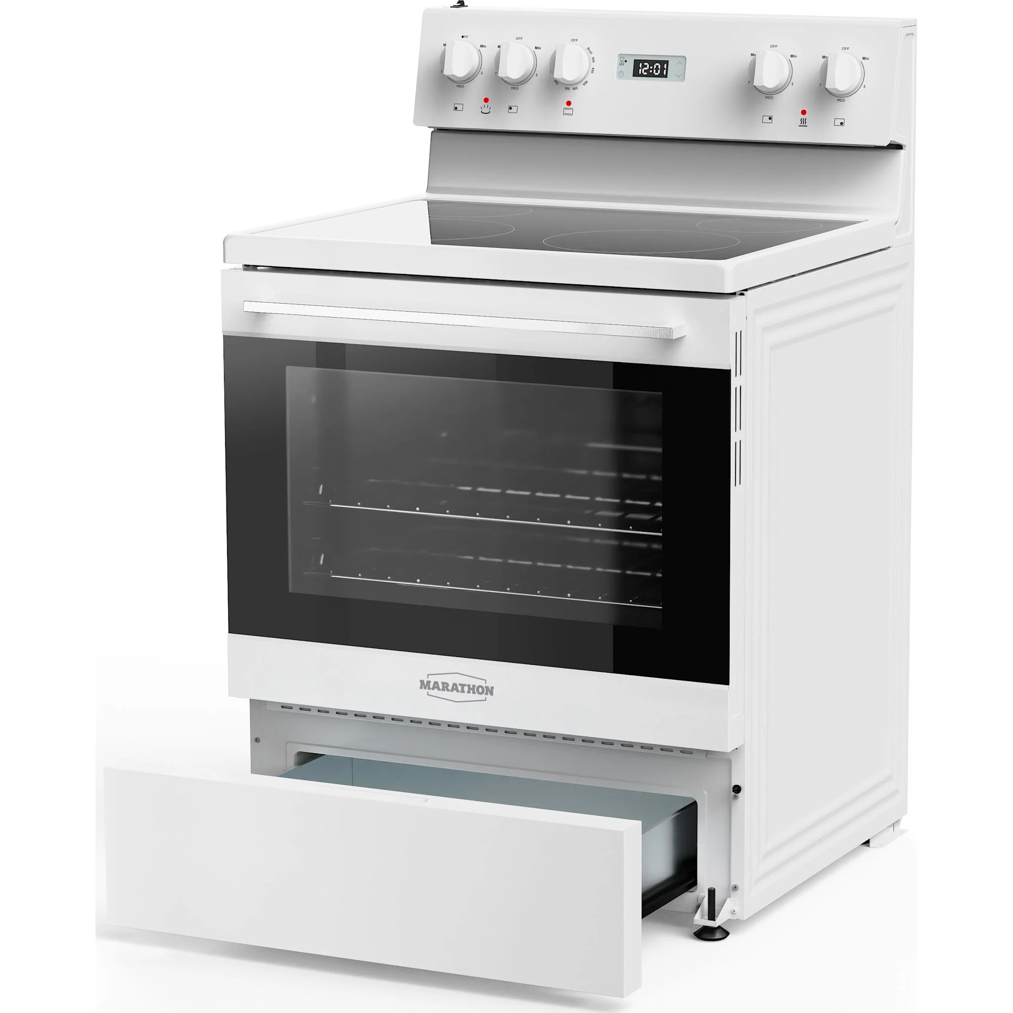Marathon 30" White Glass Top Range - White (MER3070W) - Image 5