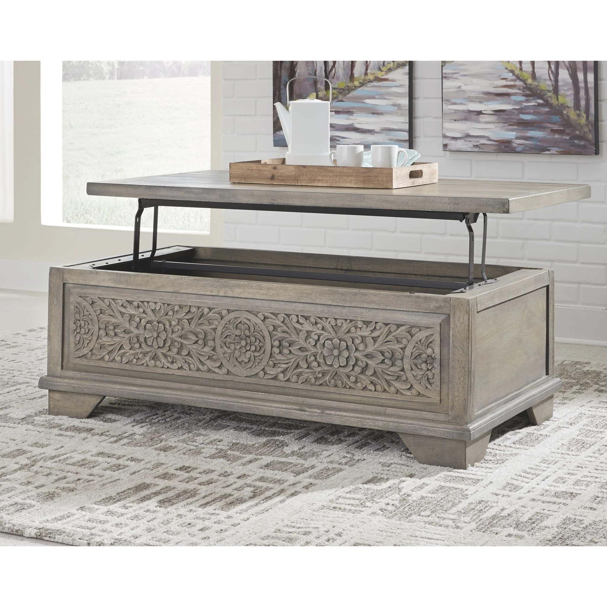 Marcilyn Cocktail Table with Lift Top - Image 4