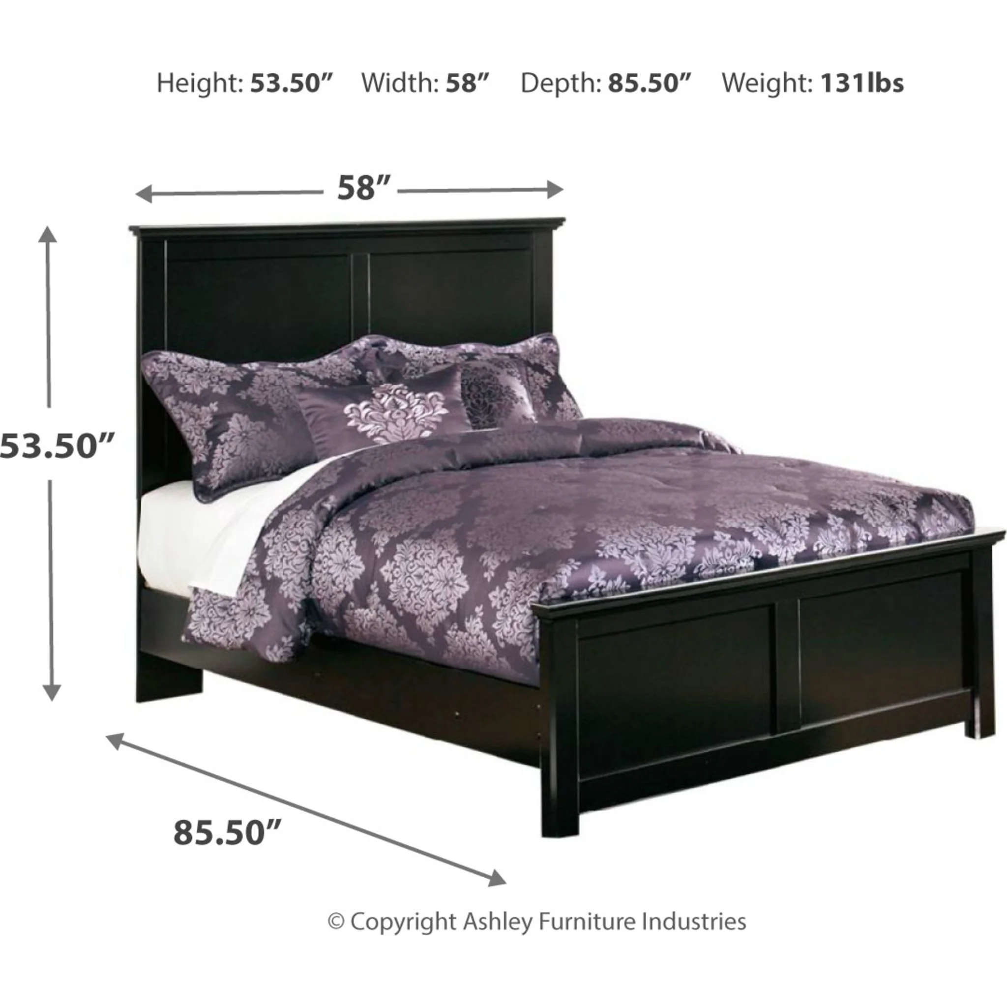 Maribel 5 Piece Full Panel Bedroom - Image 7