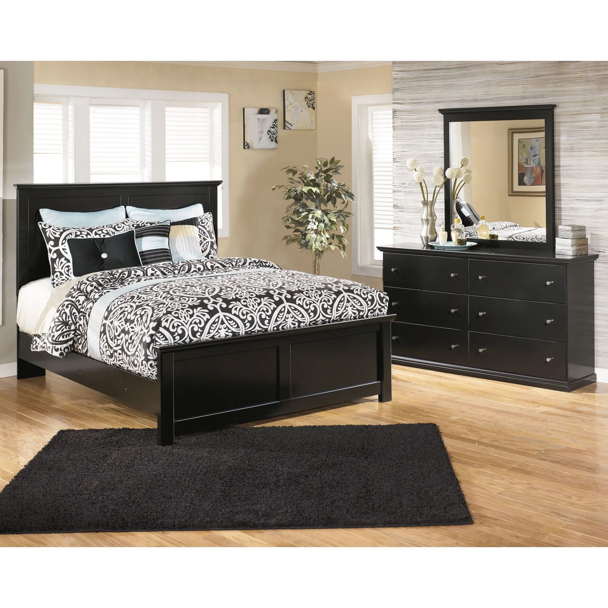 Maribel 5 Piece King Panel Bedroom - Image 2
