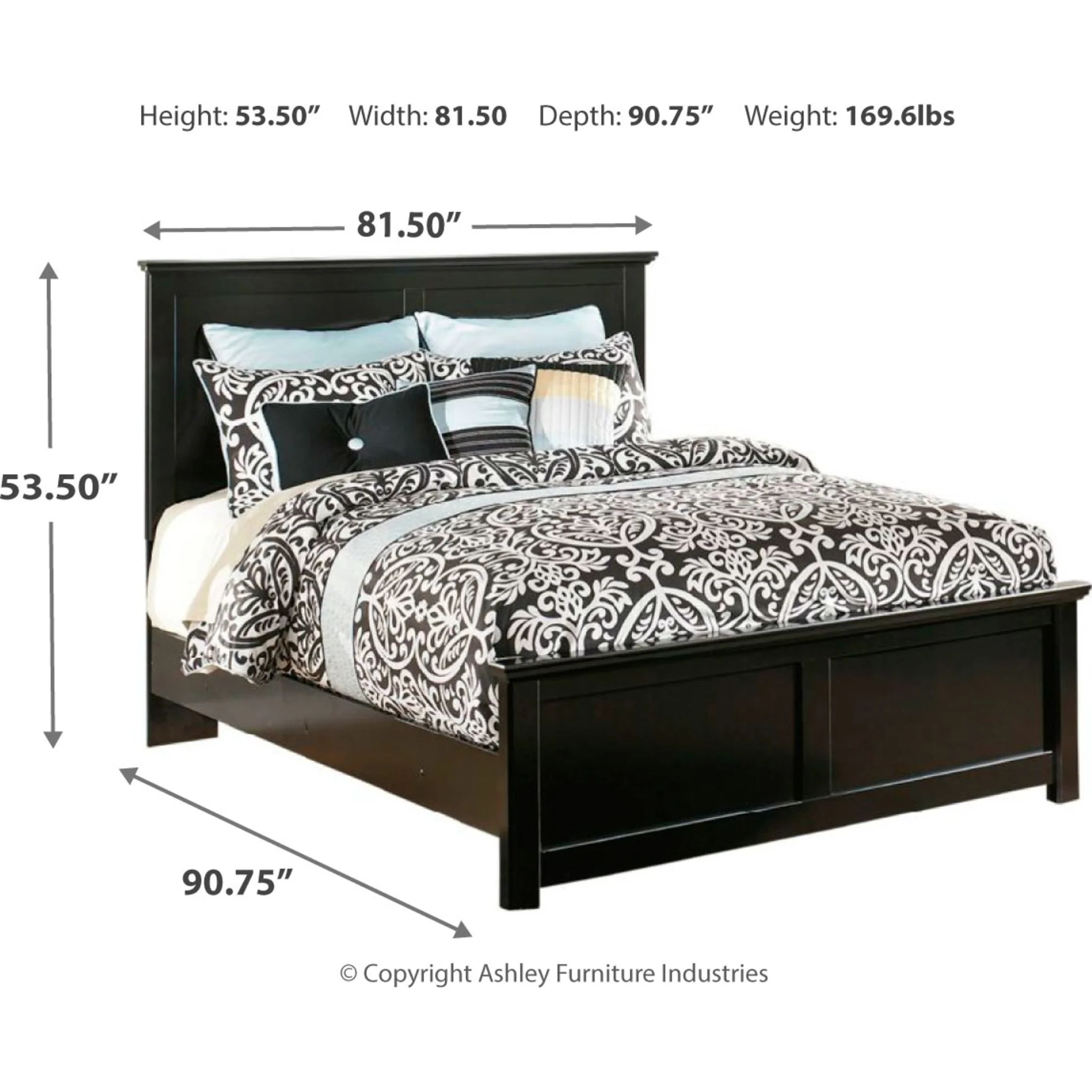 Maribel 5 Piece King Panel Bedroom - Image 5