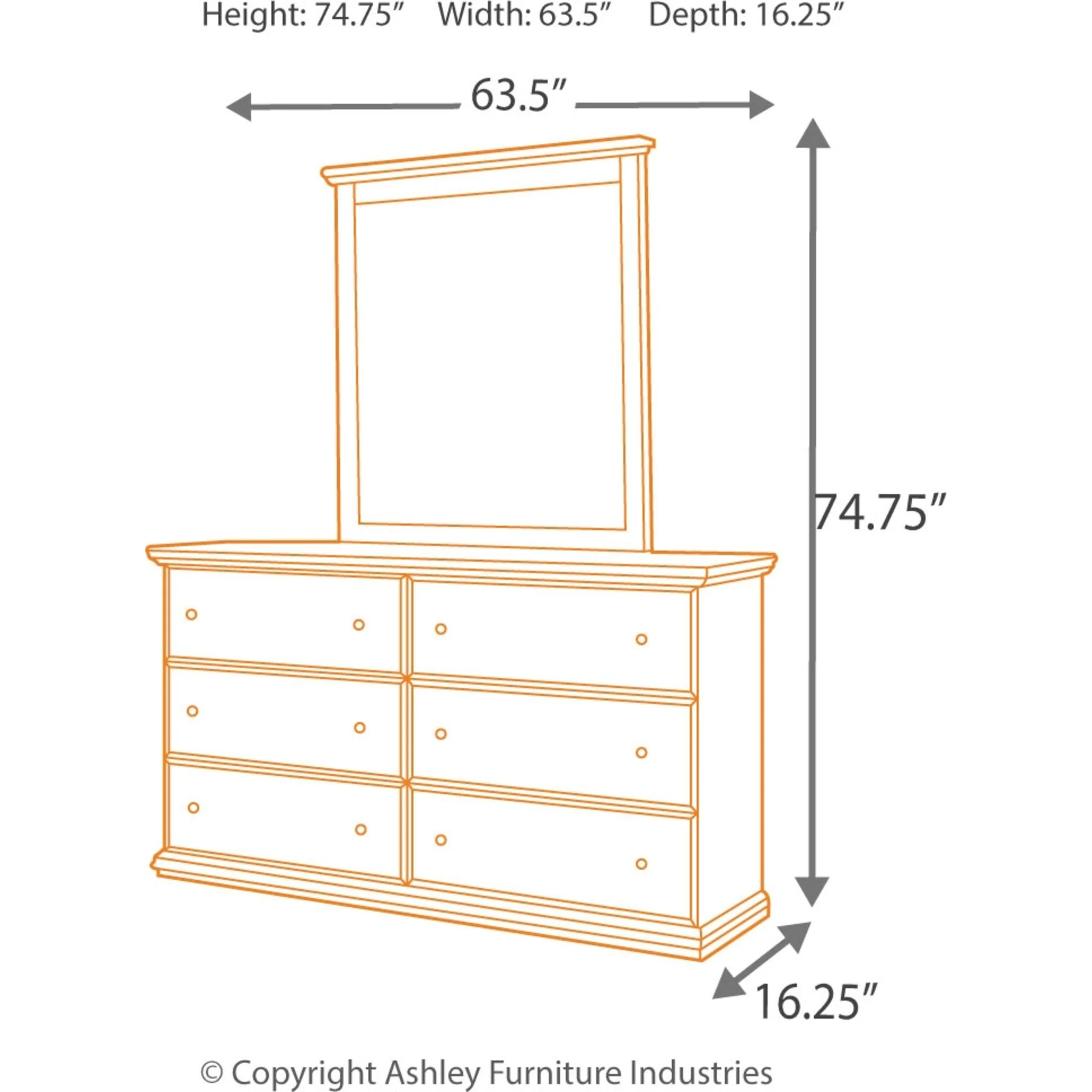 Maribel 5 Piece Twin Panel Bedroom - Image 8