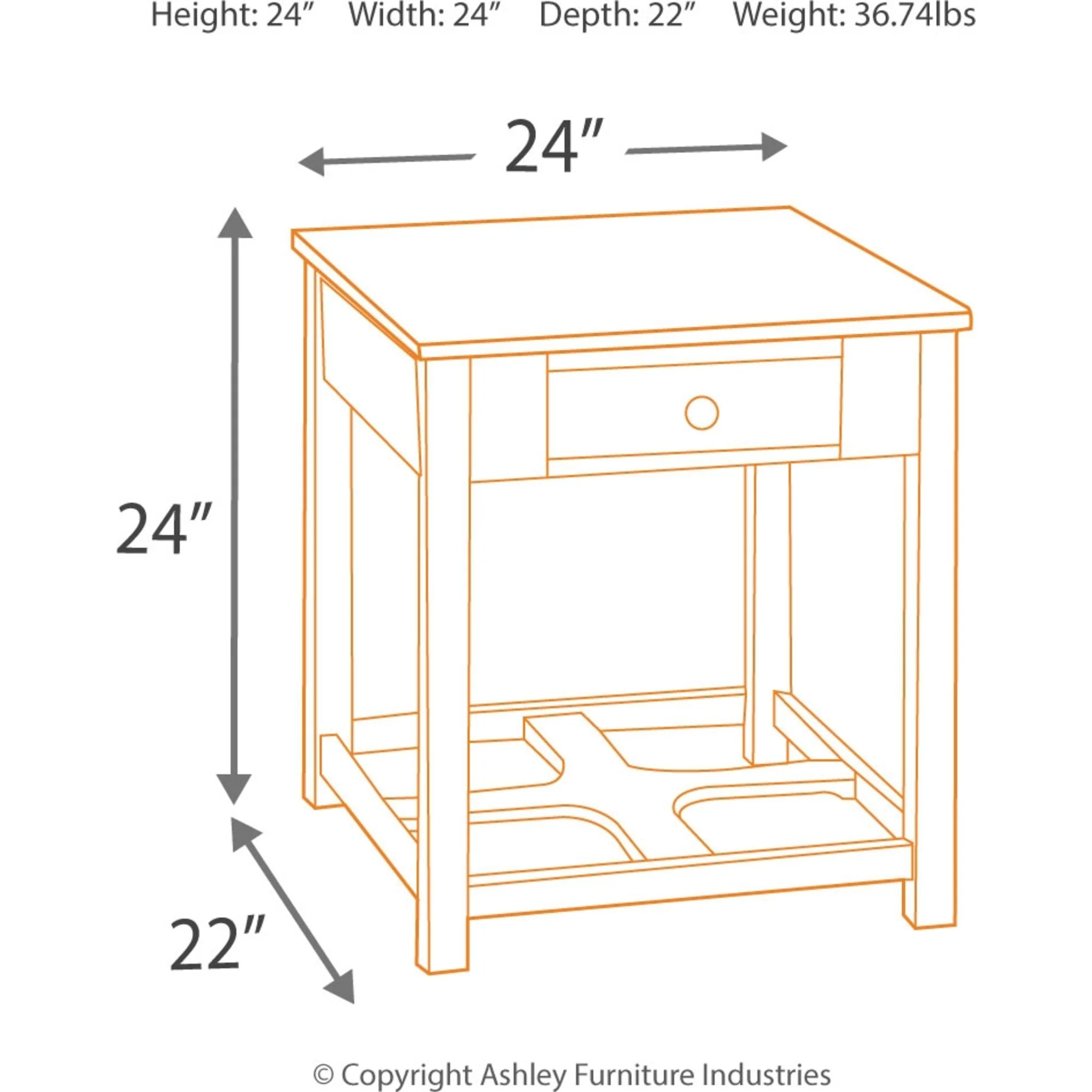 Marion Rectangle End Table - Image 12
