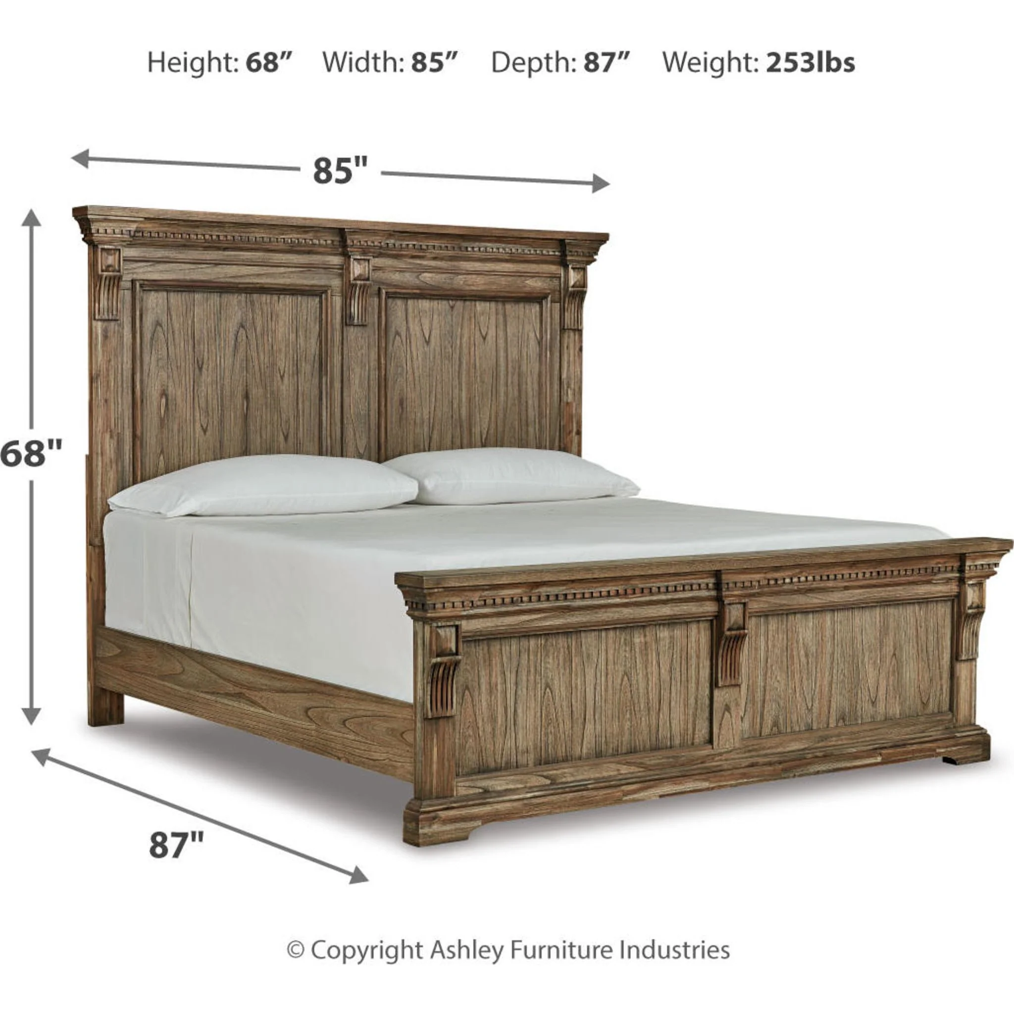 Markenburg 5 Piece King Panel Bedroom - Image 9