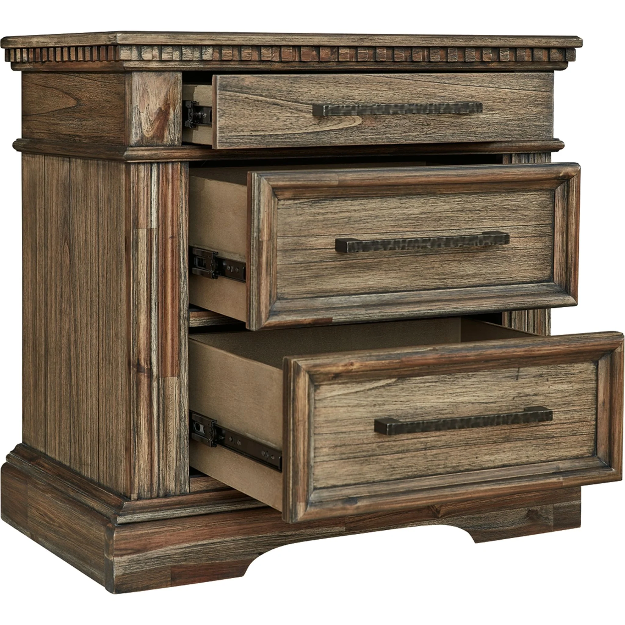 Markenburg Three Drawer Nightstand - Image 3