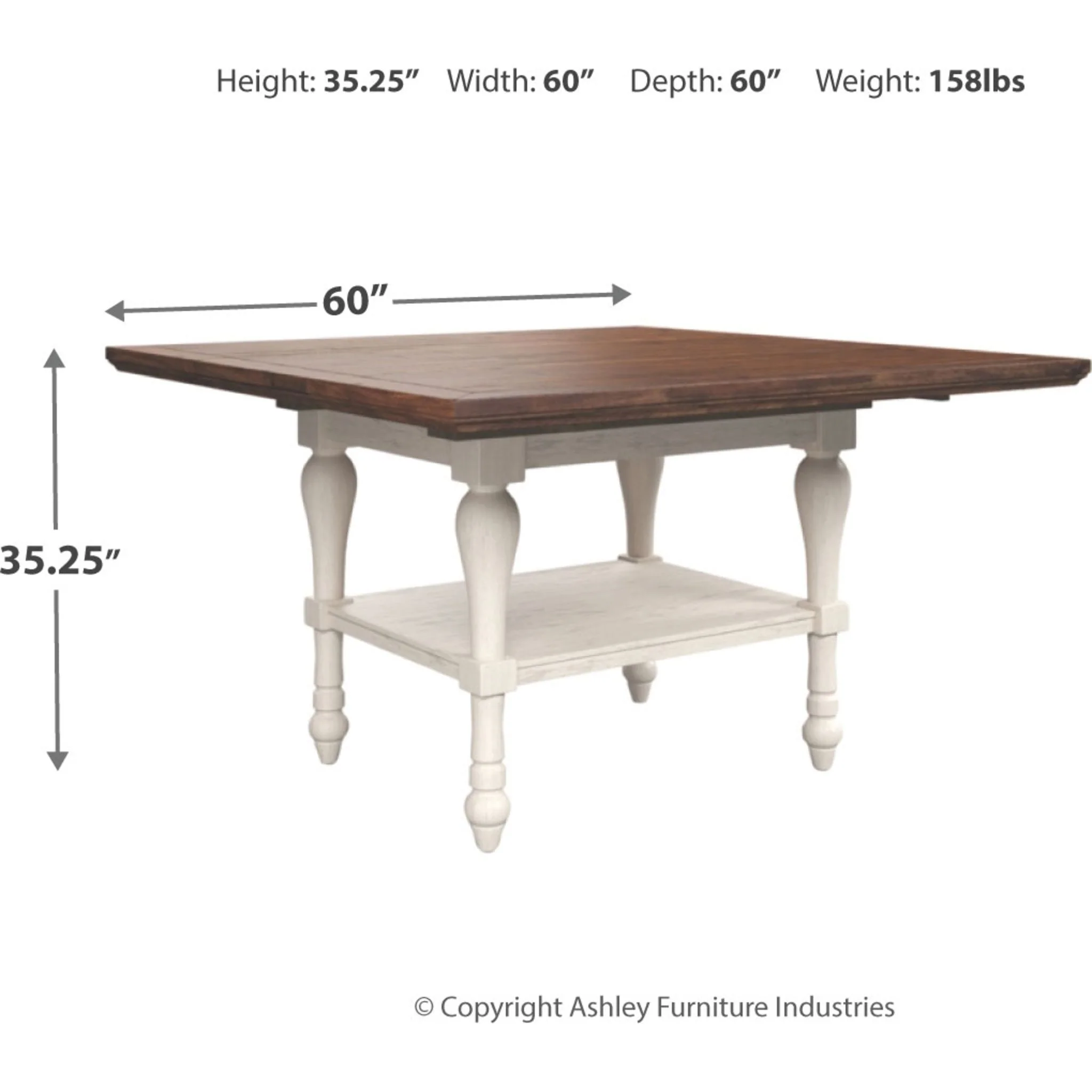 Marsilona-Exclusive Counter Height Extension Table - Image 4