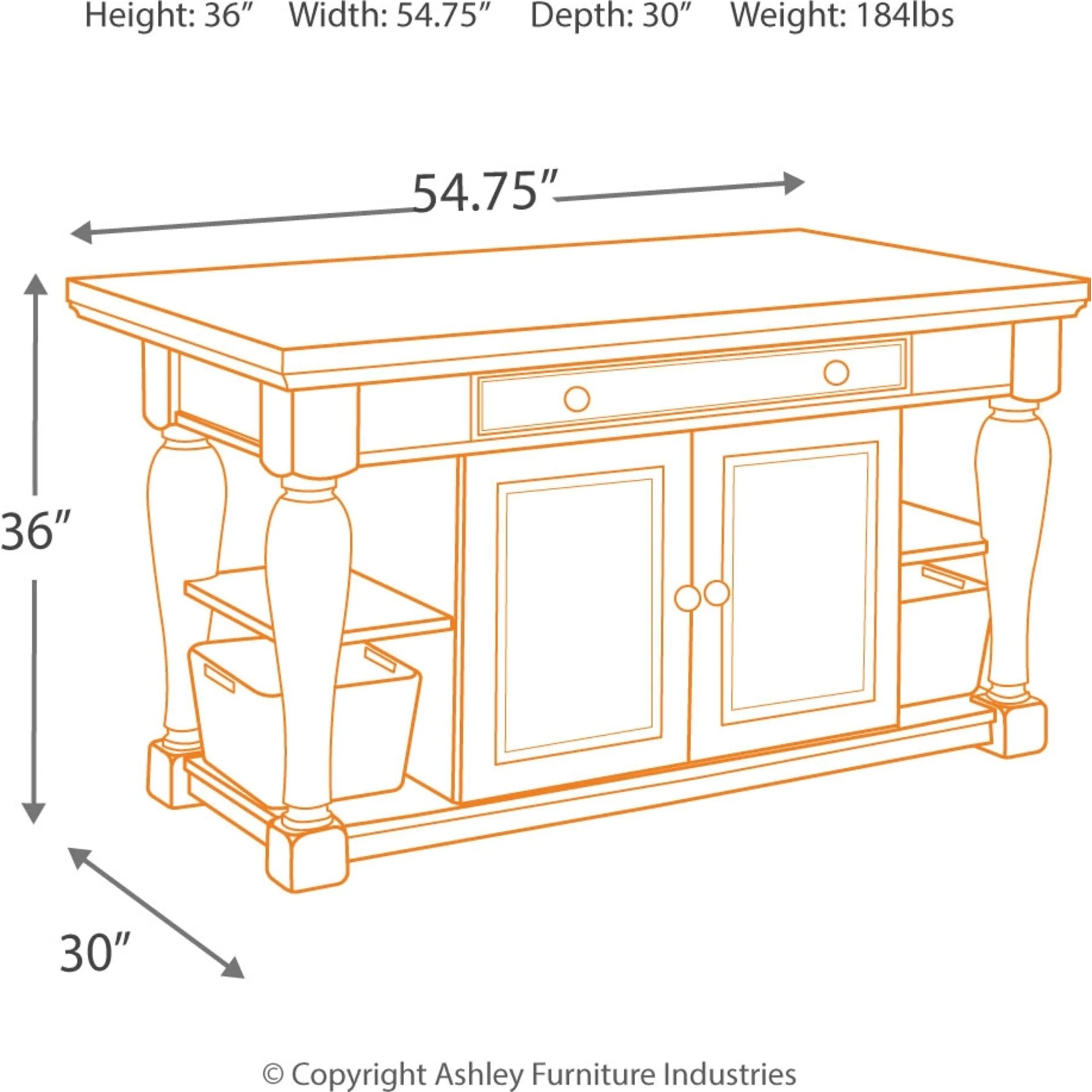 Marsilona-Exclusive Kitchen Island - Image 4