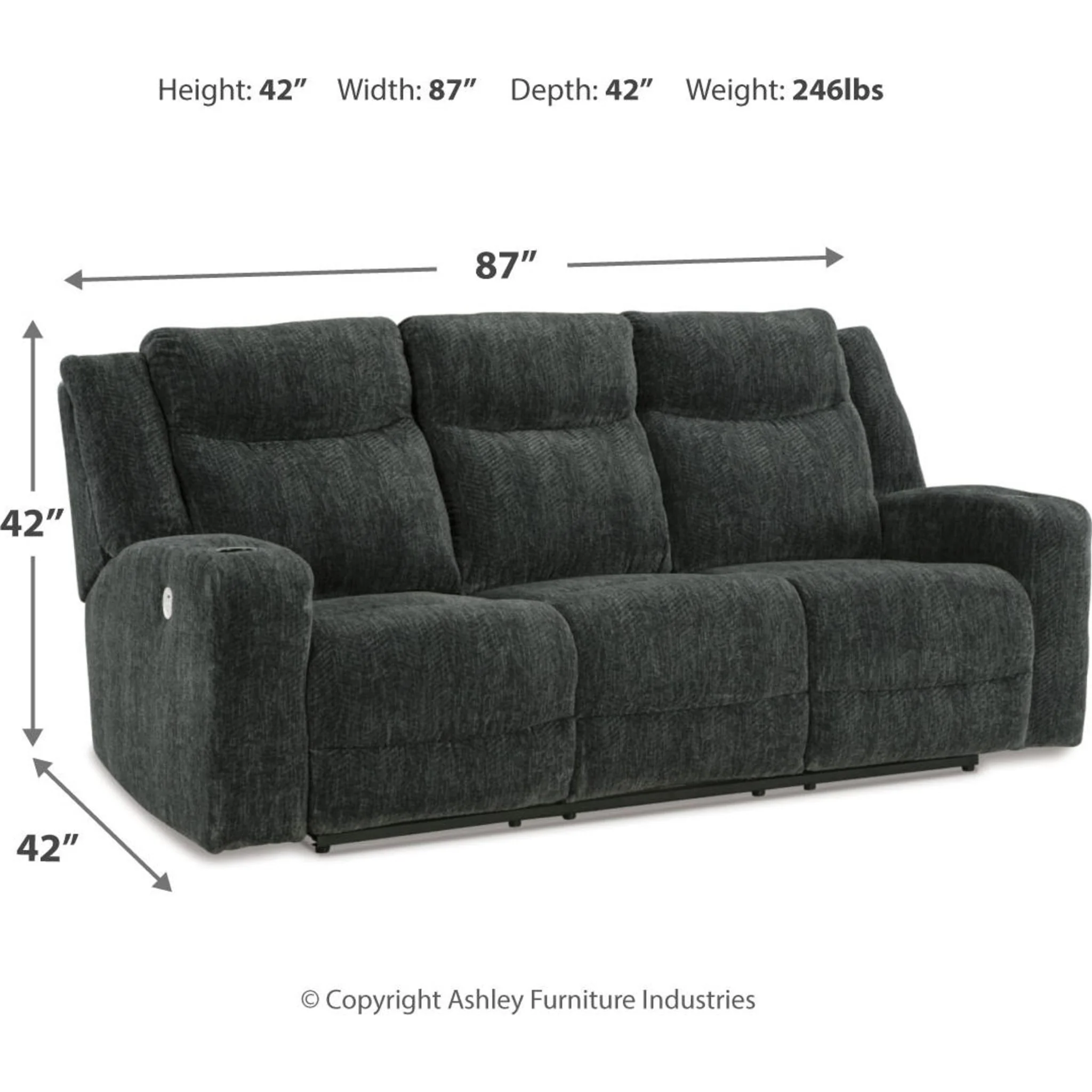Martinglenn Reclining Sofa with Power - Image 9