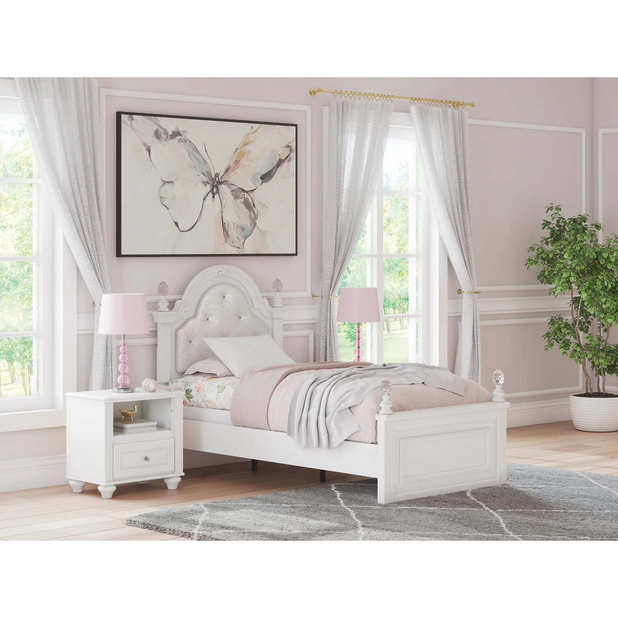 Maylilly 5 Piece Twin Panel Bedroom - Image 11