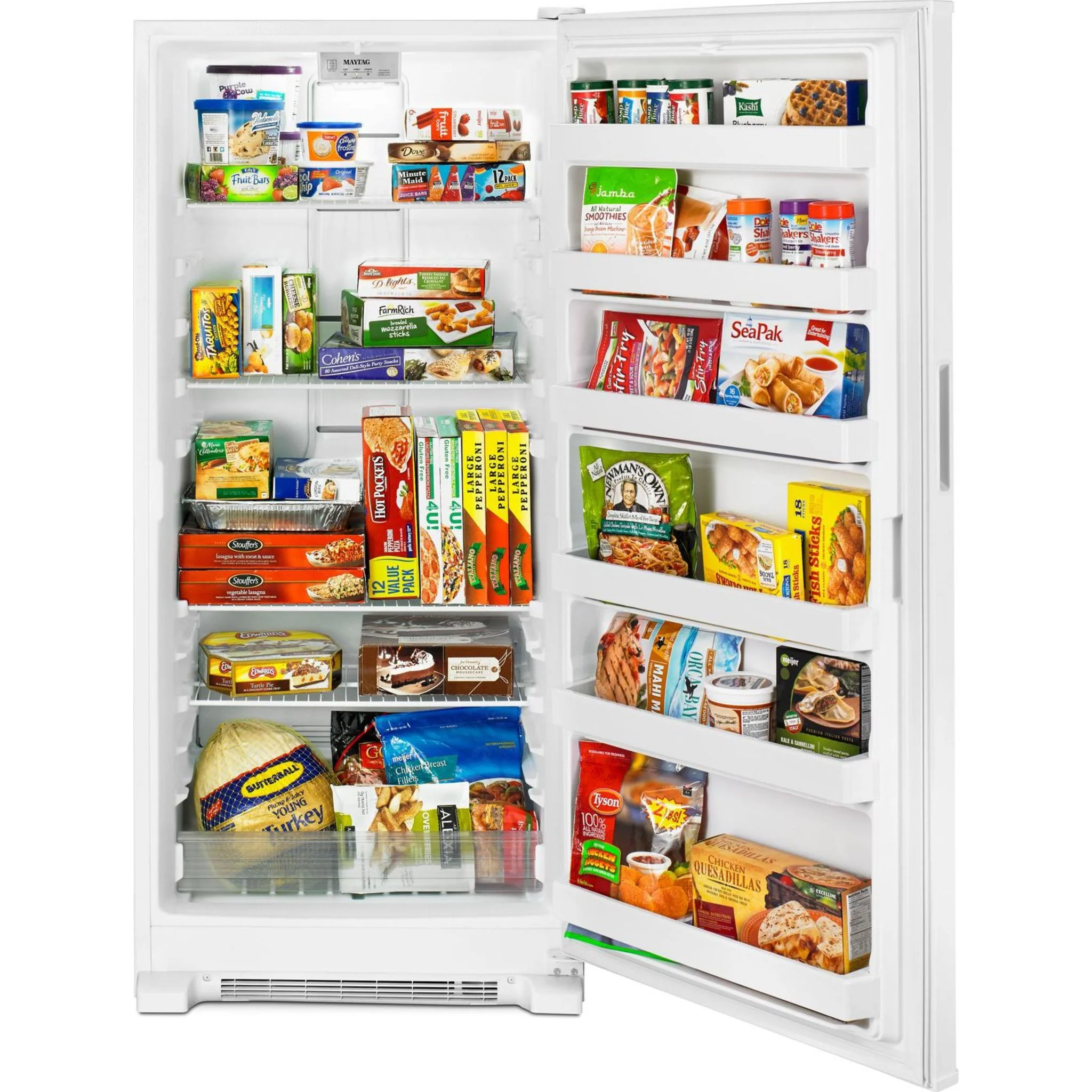 Maytag 18 cu. ft. Frost Free Upright Freezer with LED Lighting -White (MZF34X18FW) - Image 8