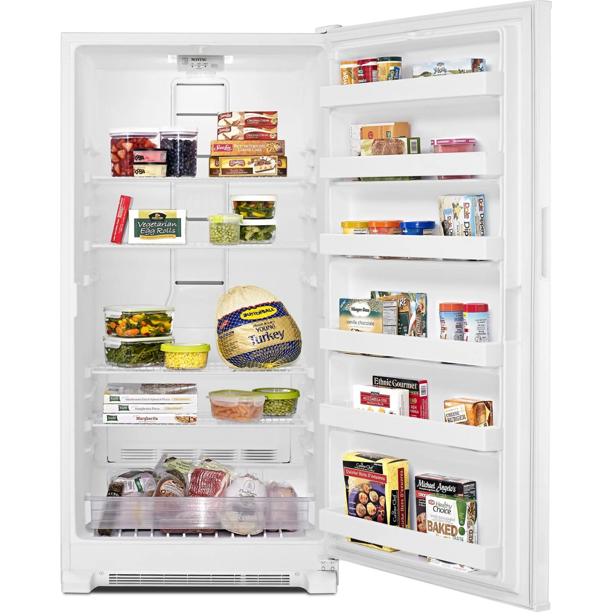 Maytag 20 cu. ft. Frost Free Upright Freezer with LED Lighting -White (MZF34X20DW) - Image 9