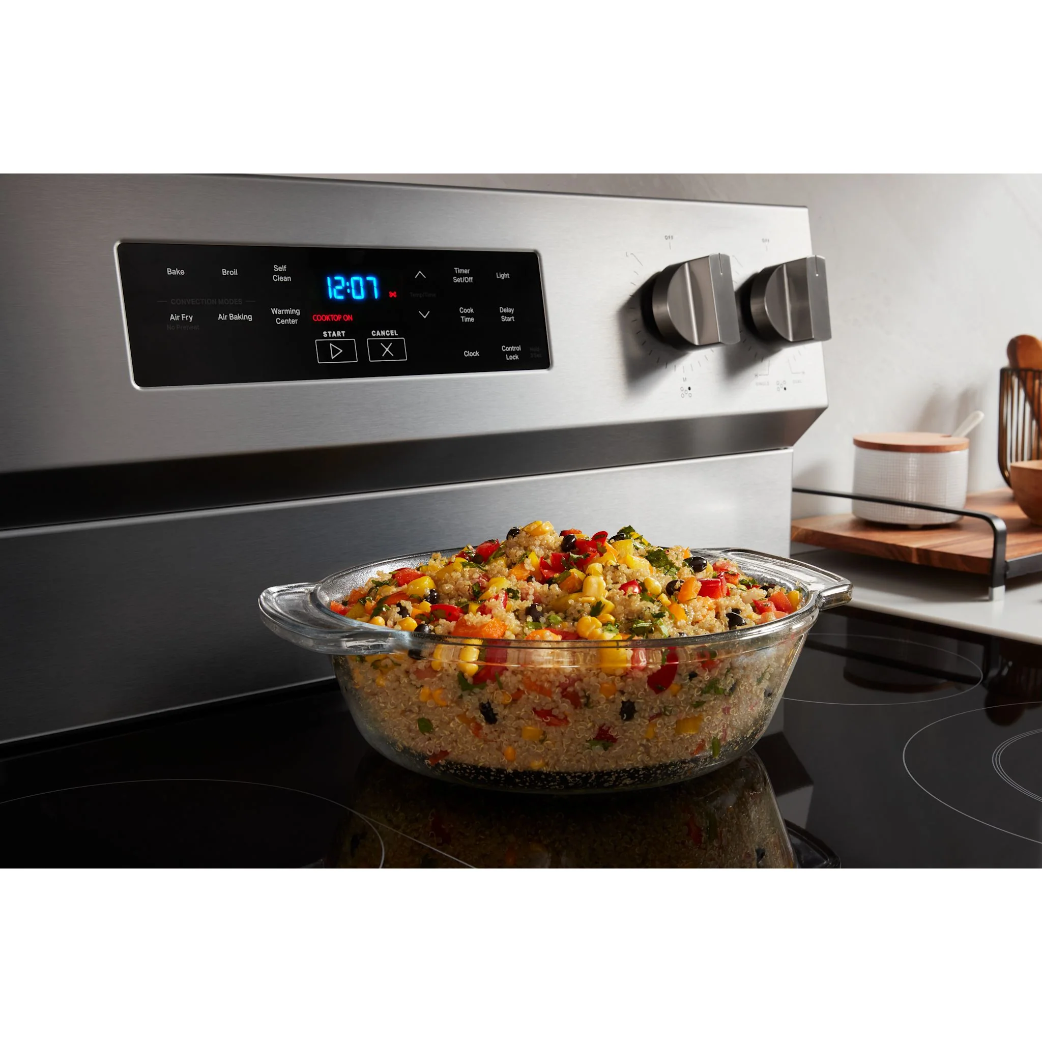 Maytag 30-Inch Convection Electric Range With No Preheat Air Fry and Air Baking - 5.3 Cu. Ft. -Black (YMFES6030RB) - Image 7