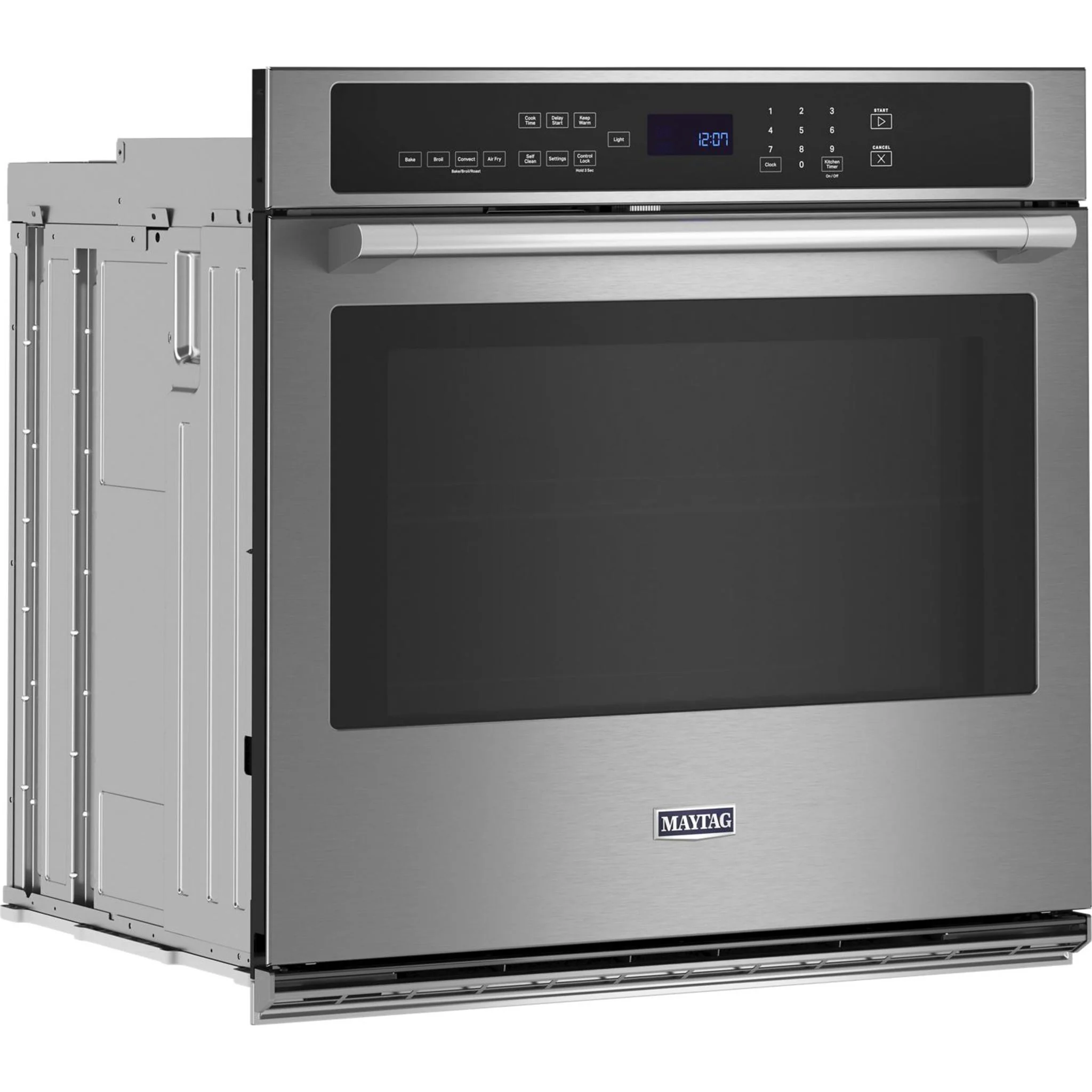 Maytag 30-inch Single Wall Oven with Air Fry and Basket - 5.0 cu. ft. -Fingerprint Resistant Stainless Steel (MOES6030LZ) - Image 5