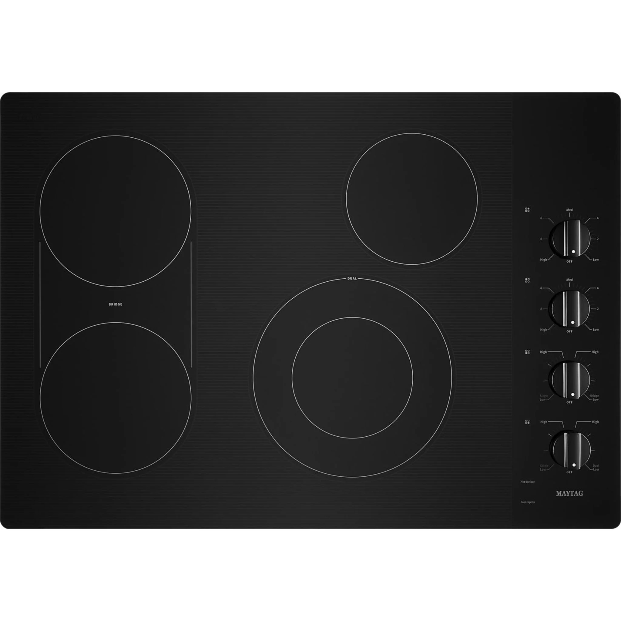 Maytag 30-Inch Electric Cooktop with Reversible Grill and Griddle -Black (MEC8830HB) - Image 10