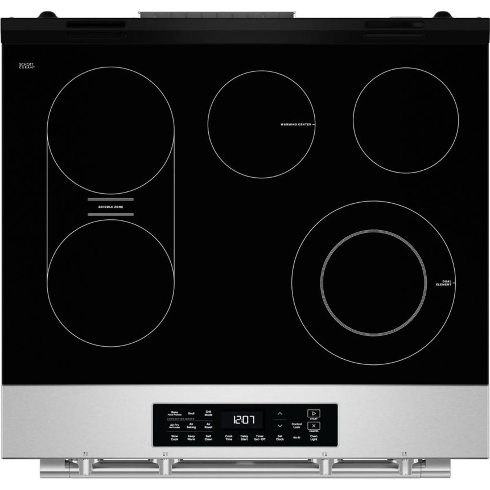 Maytag 30-Inch Wide Slide-In Electric Range with Grill Mode and No Preheat Air Fry - 5.3 Cu. Ft. -Fingerprint Resistant Stainless Steel (YMSES7030SZ) - Image 12
