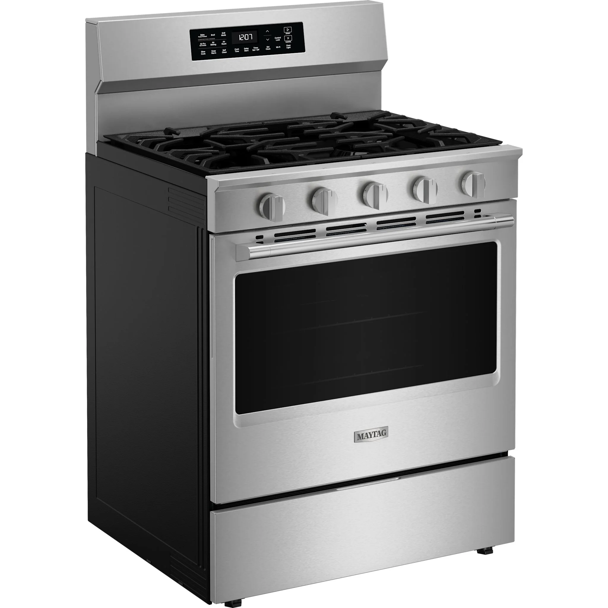 Maytag 30-Inch Wide Freestanding Gas Range with Grill Mode and No Preheat Air Fry - 5.0 Cu. Ft. -Fingerprint Resistant Stainless Steel (MFGS7030SZ) - Image 10