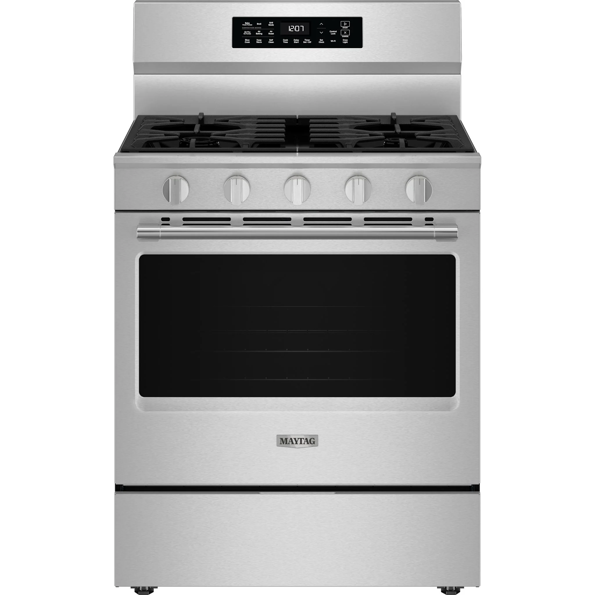 Maytag 30-Inch Wide Freestanding Gas Range with Grill Mode and No Preheat Air Fry - 5.0 Cu. Ft. -Fingerprint Resistant Stainless Steel (MFGS7030SZ) - Image 8