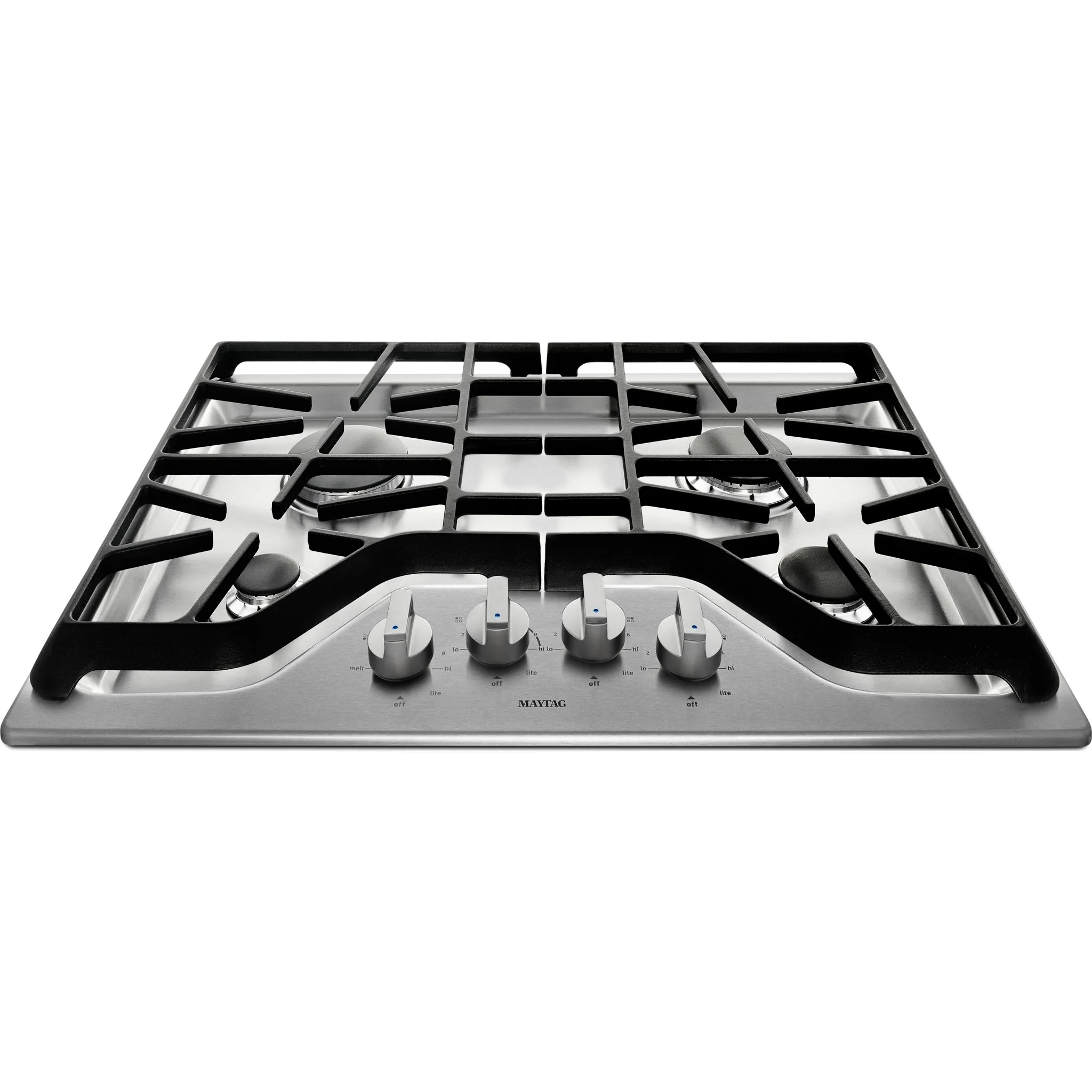 Maytag 30-inch 4-burner Gas Cooktop with PowerBurner -Stainless Steel (MGC7430DS) - Image 11