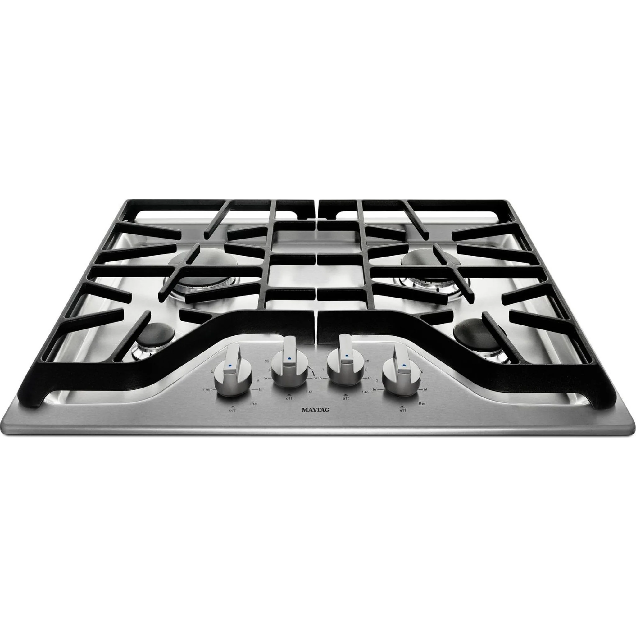 Maytag 30-inch 4-burner Gas Cooktop with PowerBurner -Stainless Steel (MGC7430DS) - Image 6
