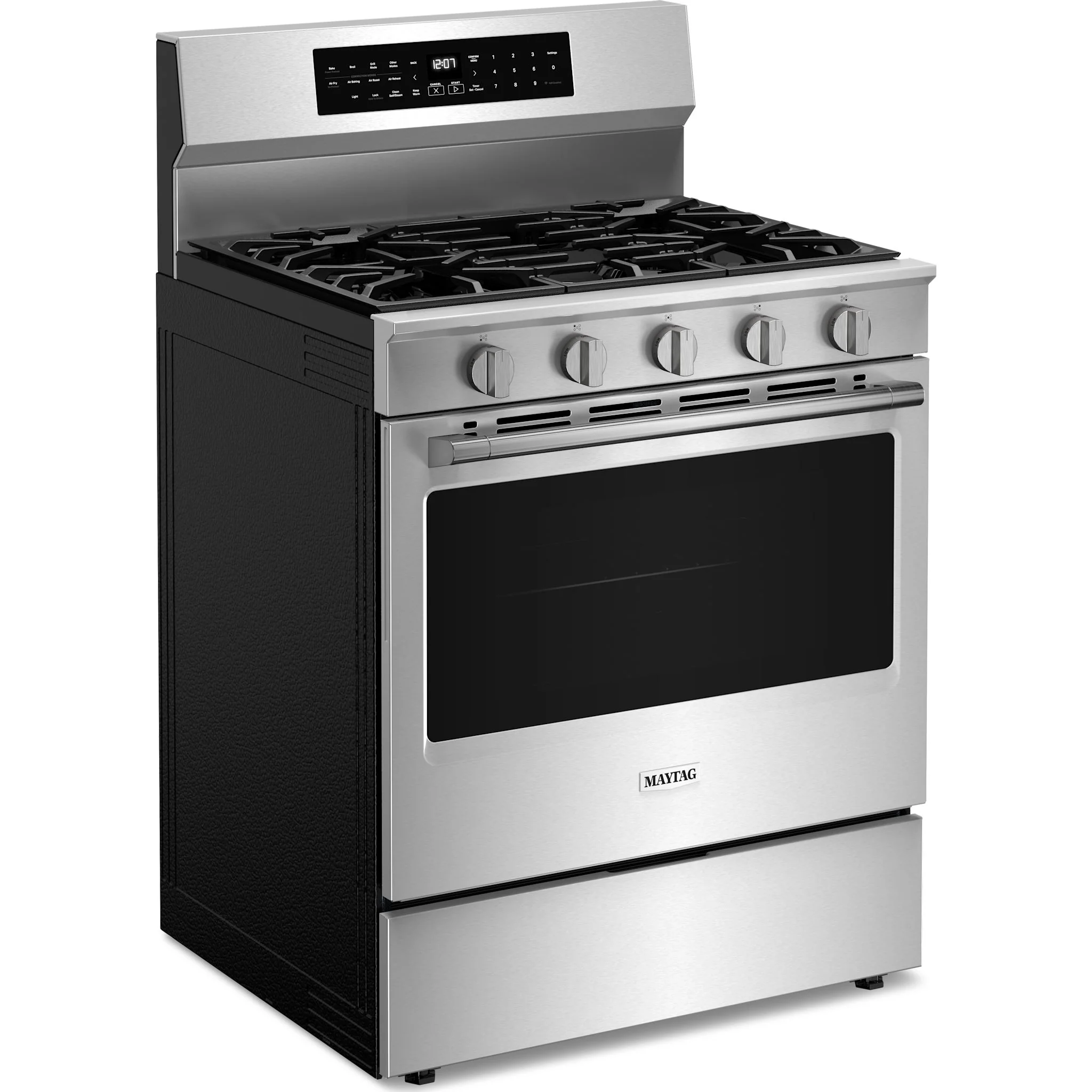 Maytag 30-Inch True Convection Gas Range With Grill Mode - 5.0 Cu. Ft. -Fingerprint Resistant Stainless Steel (MFGS8030RZ) - Image 3