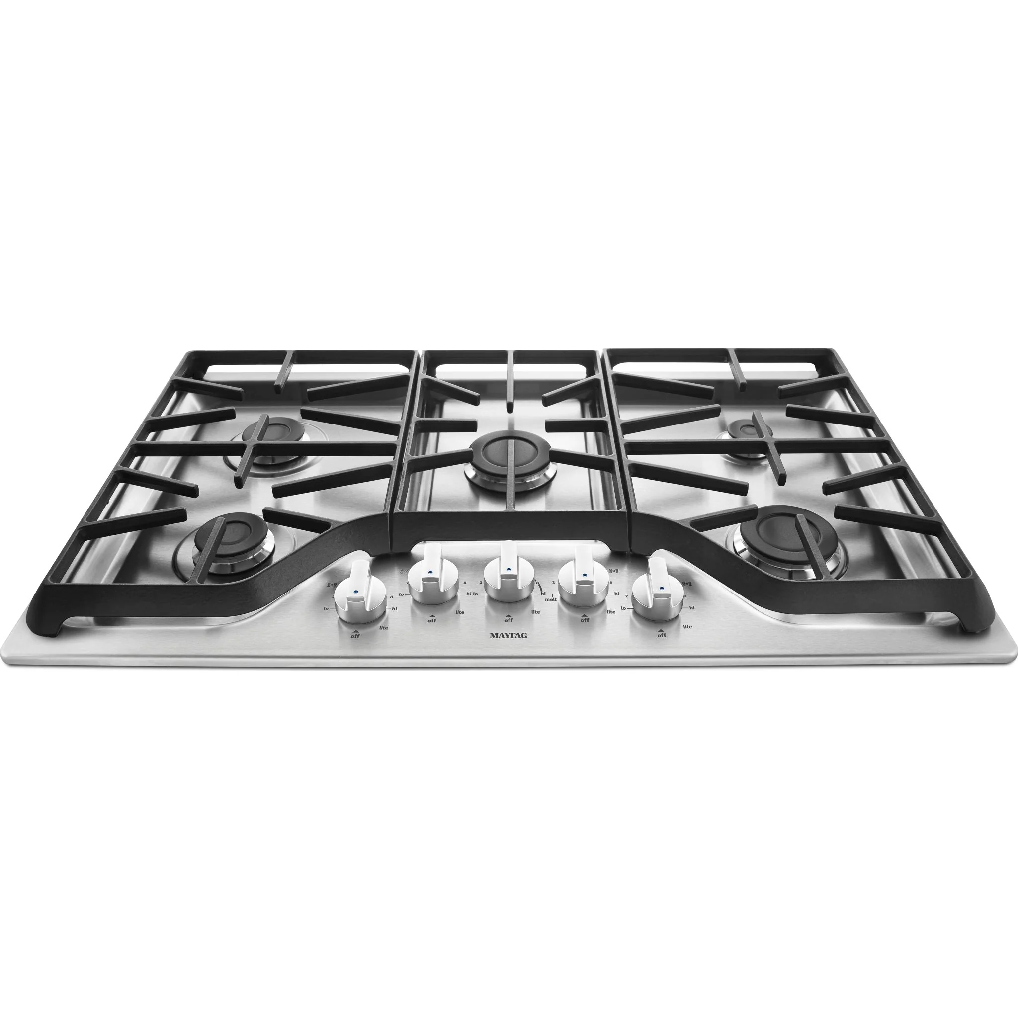 Maytag 36-inch 5-burner Gas Cooktop with PowerBurner -Stainless Steel (MGC7536DS) - Image 11
