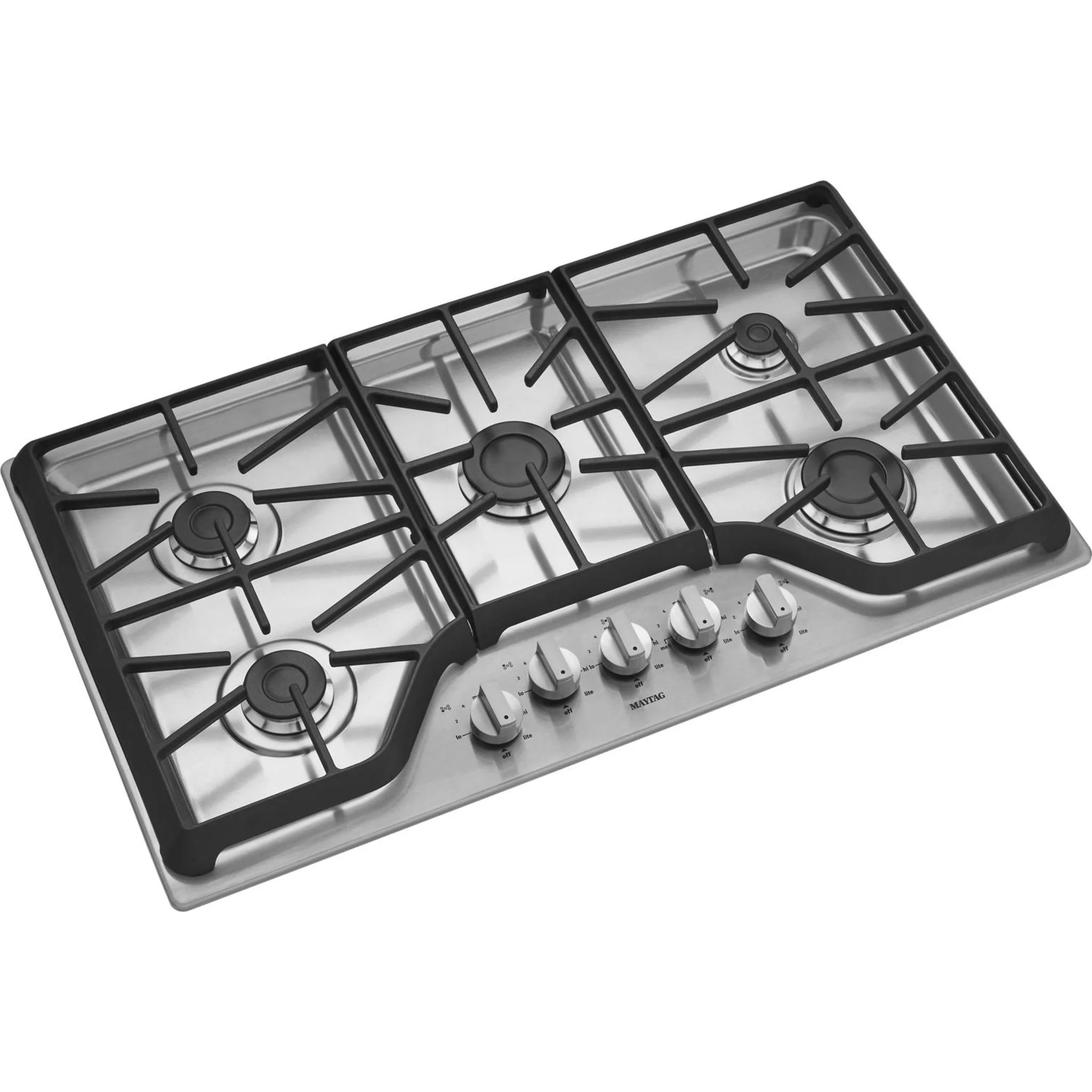 Maytag 36-inch 5-burner Gas Cooktop with PowerBurner -Stainless Steel (MGC7536DS) - Image 18