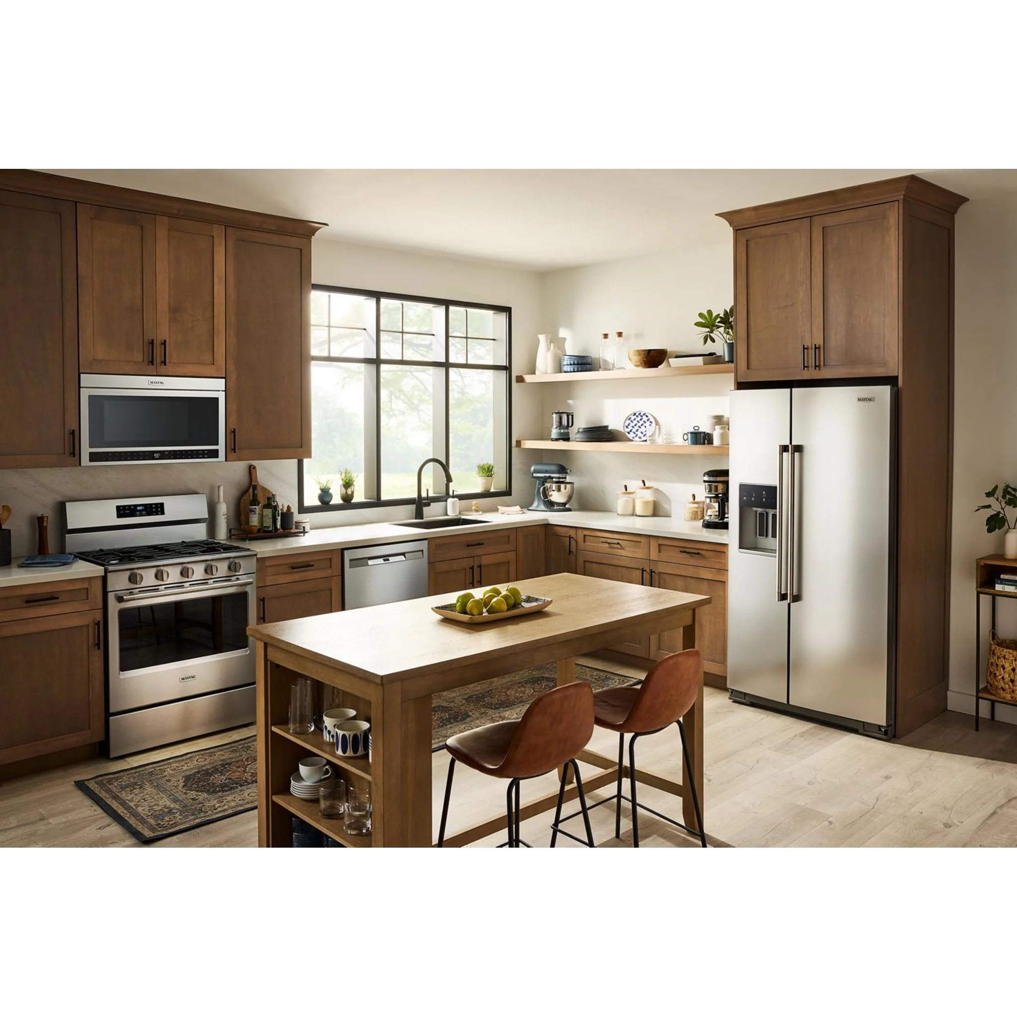 Maytag 36-inch Wide Counter-Depth Side-by-Side Refrigerator with Arctic Blue Interior - 20.8 Cu. Ft. -Fingerprint Resistant Stainless Steel (MRSC6636RZ) - Image 21