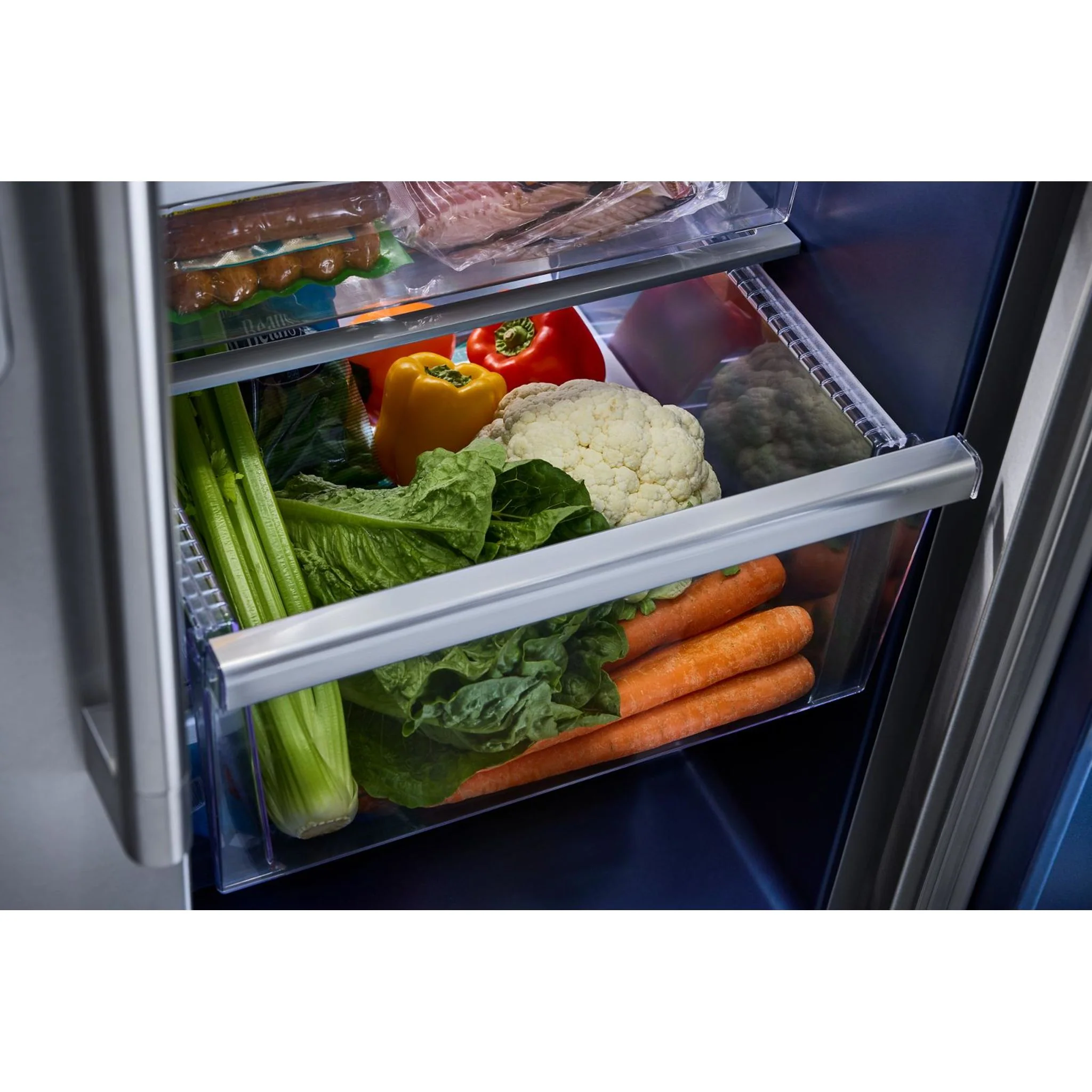 Maytag 36-inch Wide Counter-Depth Side-by-Side Refrigerator with Arctic Blue Interior - 20.8 Cu. Ft. -Fingerprint Resistant Stainless Steel (MRSC6636RZ) - Image 24