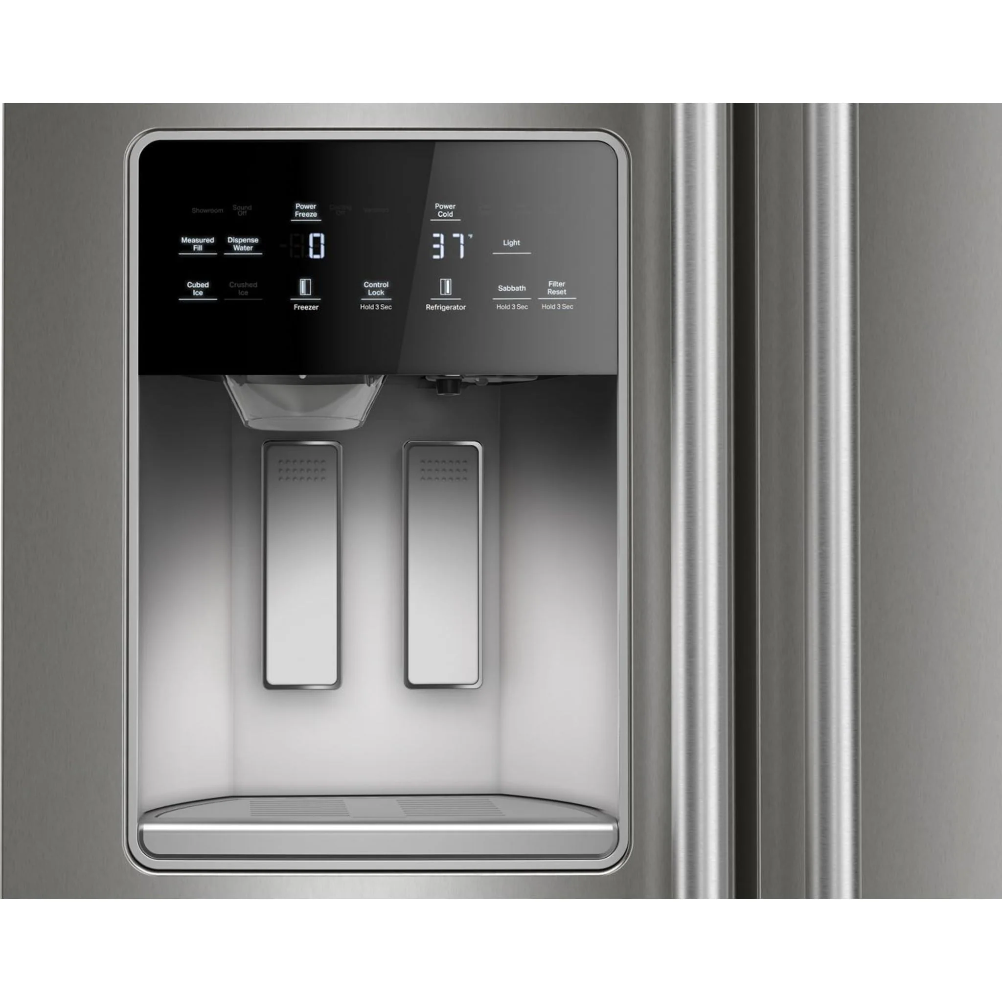 Maytag 36-inch Wide Counter-Depth Side-by-Side Refrigerator with Arctic Blue Interior - 20.8 Cu. Ft. -Fingerprint Resistant Stainless Steel (MRSC6636RZ) - Image 4