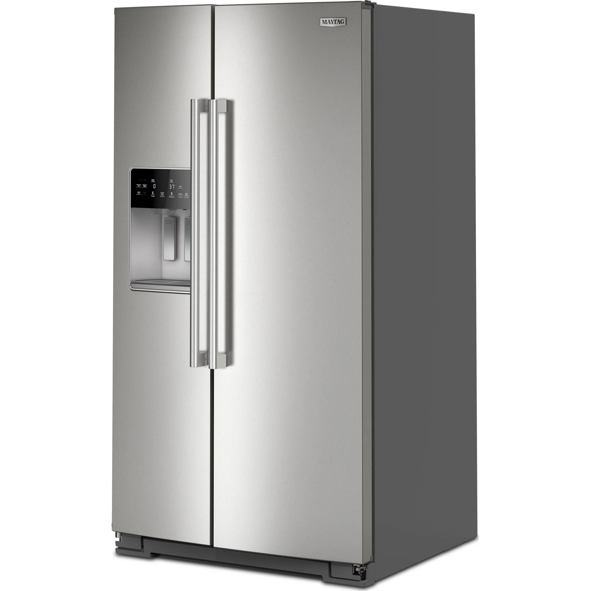 Maytag 36-inch Wide Full-Depth Side-by-Side Refrigerator with Arctic Blue Interior - 28.3 Cu. Ft. -Fingerprint Resistant Stainless Steel (MRSF6636RZ) - Image 2