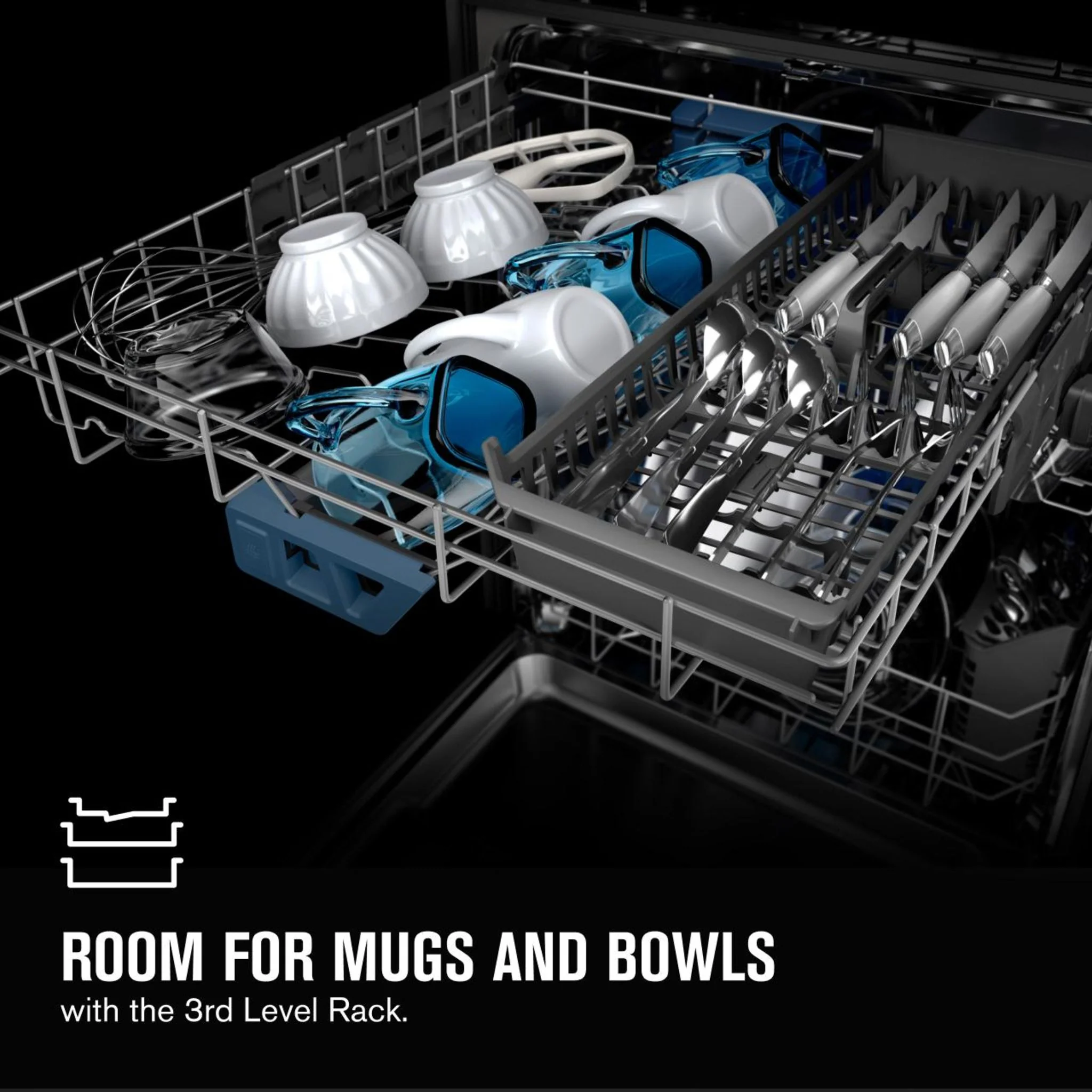 Maytag Top control dishwasher with Third Level Rack and Dual Power Filtration - Stainless Steel (MDB9959SKZ) - Image 68