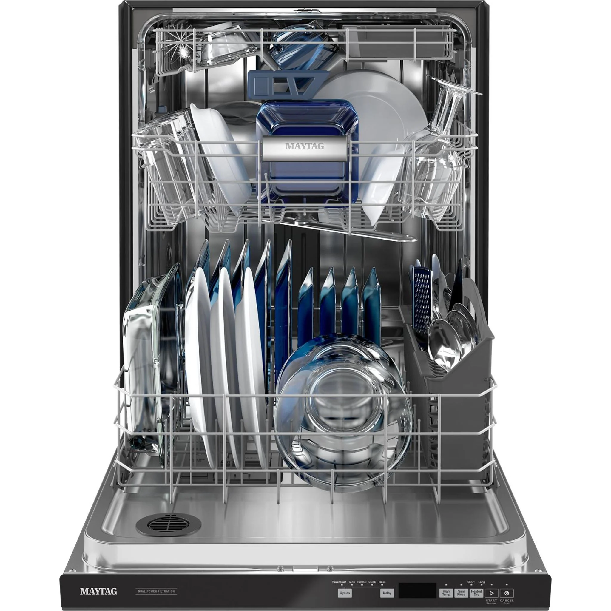 Maytag Top control dishwasher with Third Level Rack and Dual Power Filtration - Black (MDB8959SKB) - Image 51