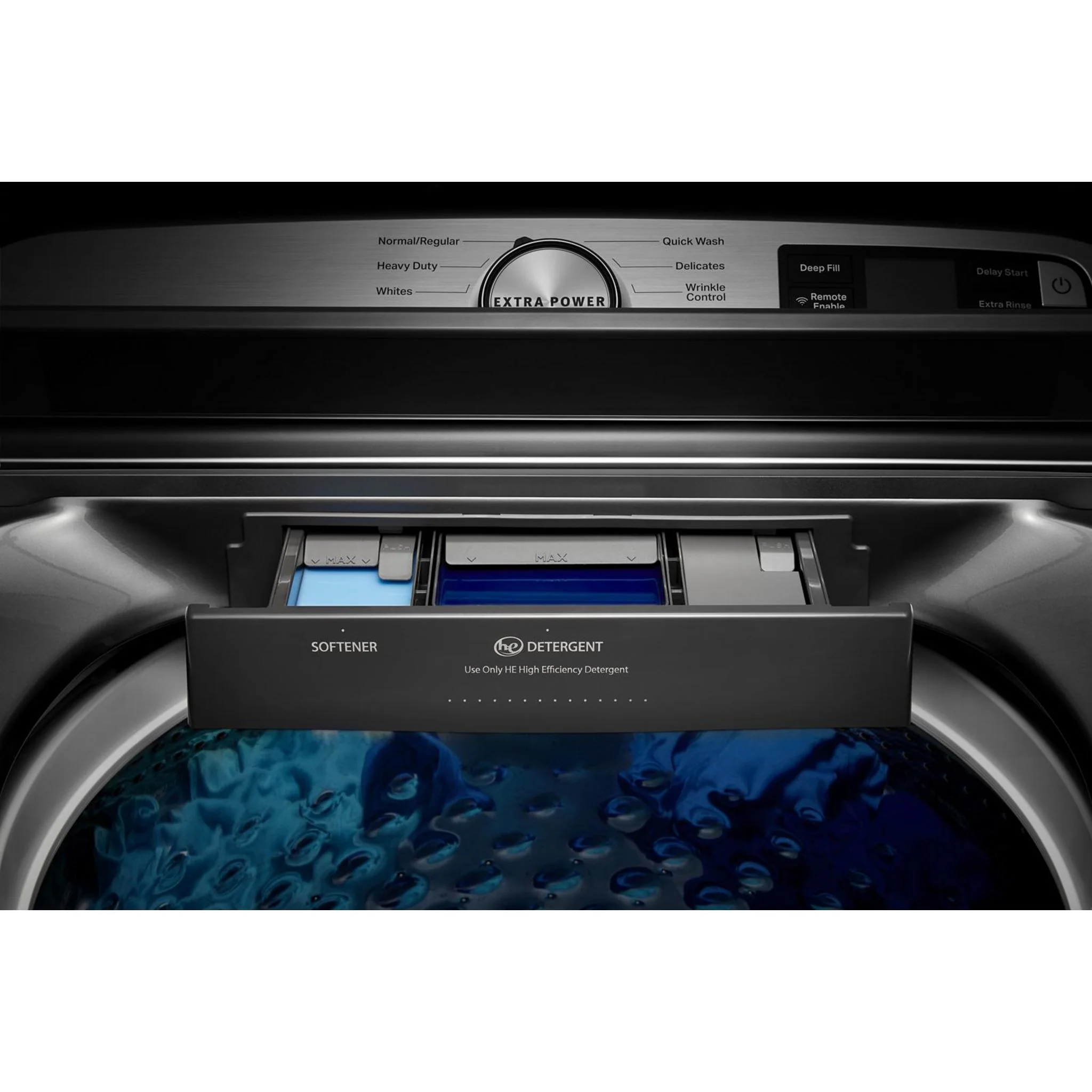 Maytag Smart Top Load Washer with Extra Power Button - 5.4 cu.ft. - Metallic Slate (MVW6230HC) - Image 46