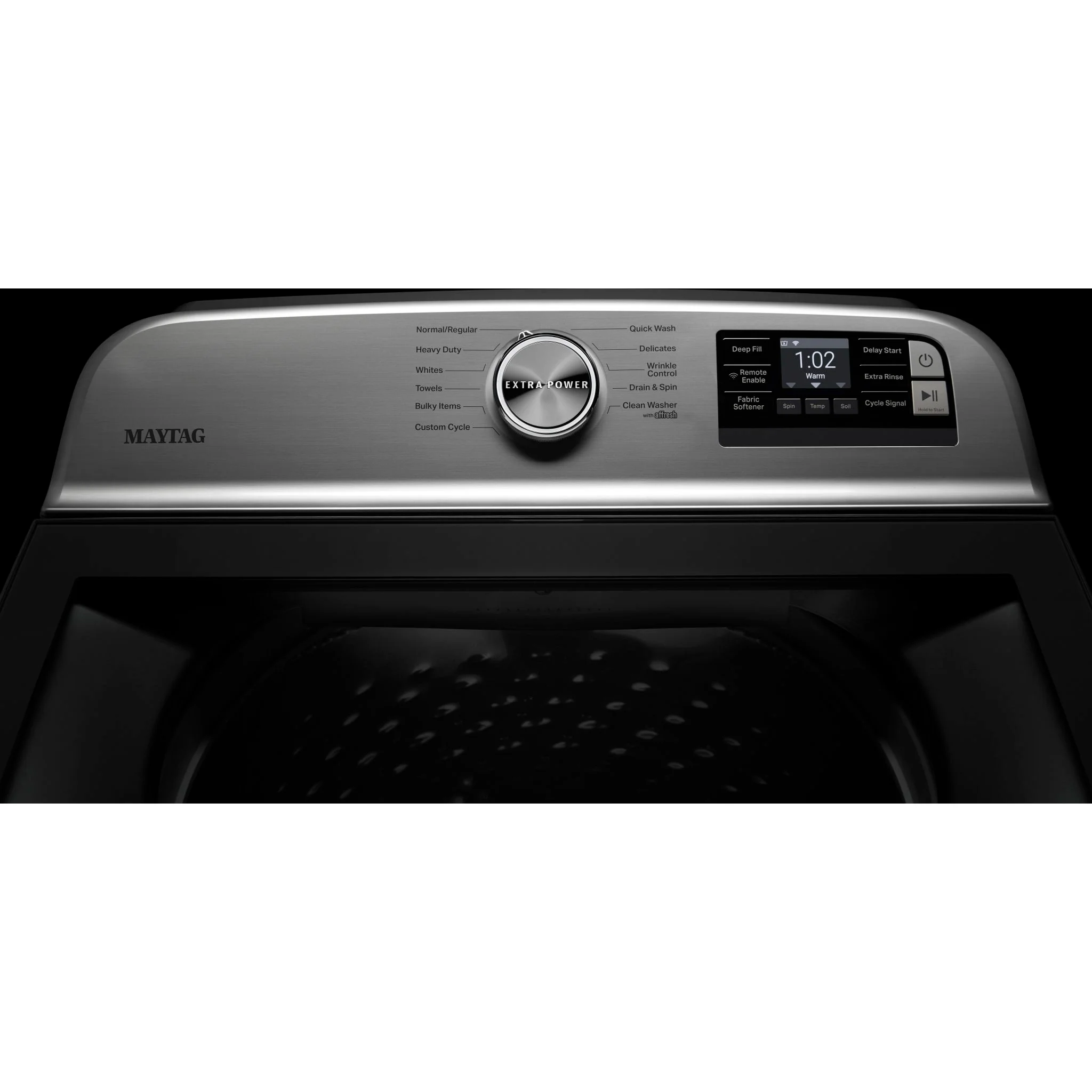 Maytag Smart Top Load Washer with Extra Power Button - 5.4 cu.ft. - Metallic Slate (MVW6230HC) - Image 5