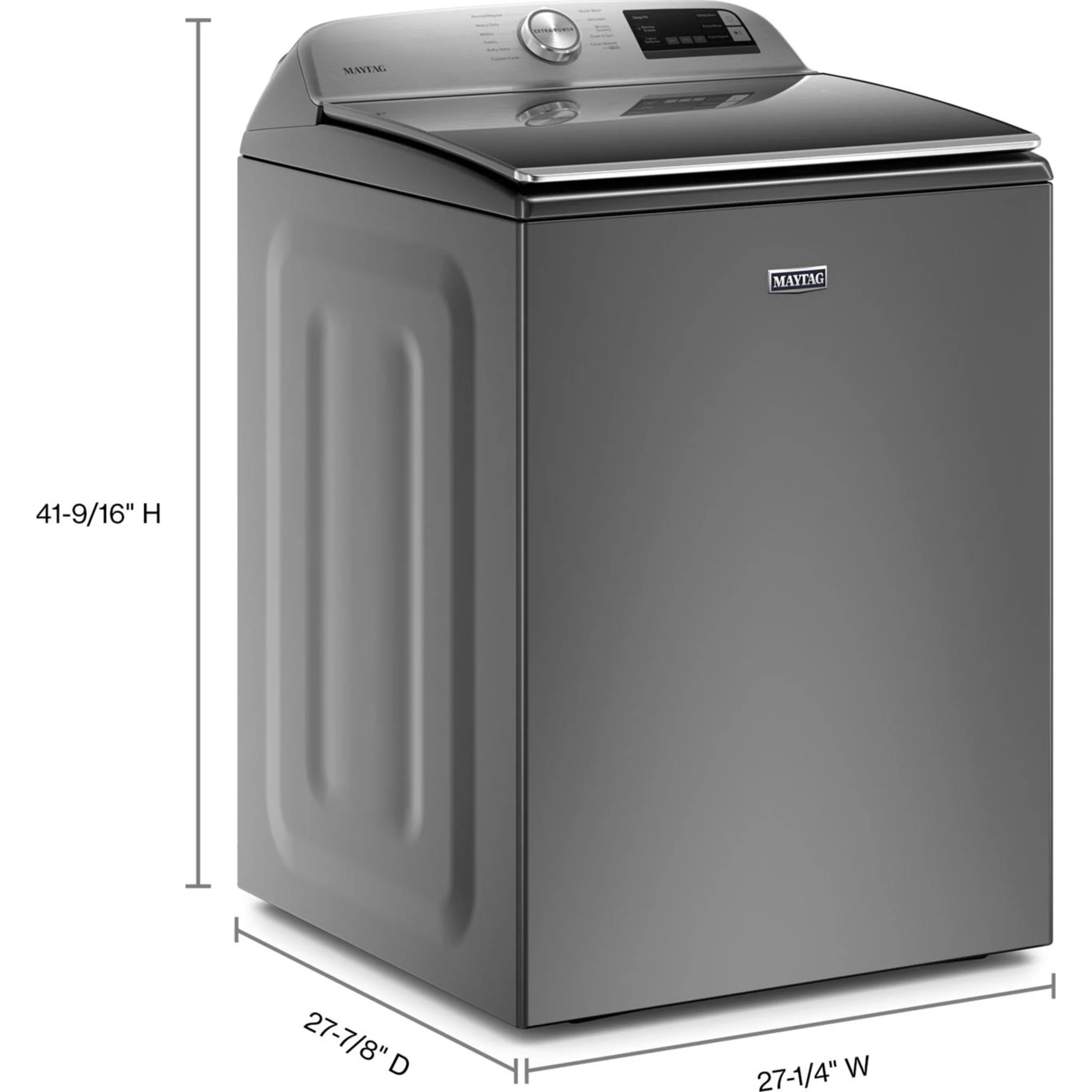 Maytag Smart Top Load Washer with Extra Power Button - 5.4 cu.ft. - Metallic Slate (MVW6230HC) - Image 62