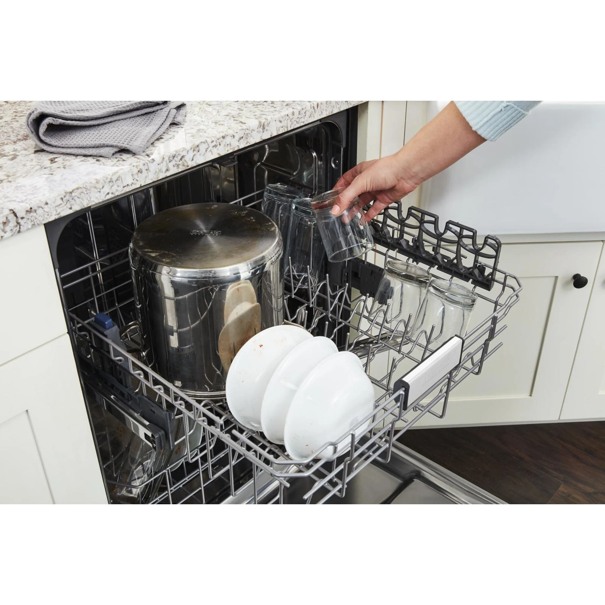 Maytag Stainless steel tub dishwasher with Dual Power Filtration -White (MDB4949SKW) - Image 13