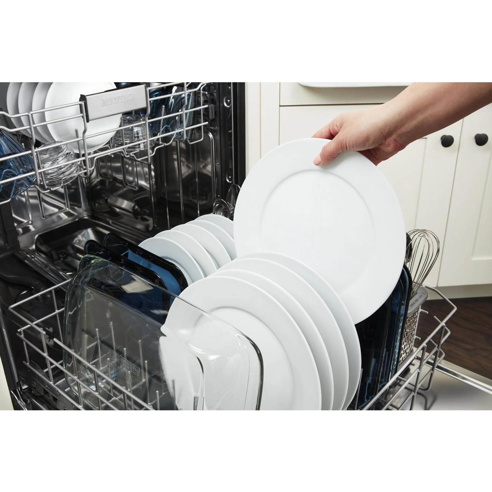 Maytag Stainless steel tub dishwasher with Dual Power Filtration -White (MDB4949SKW) - Image 15