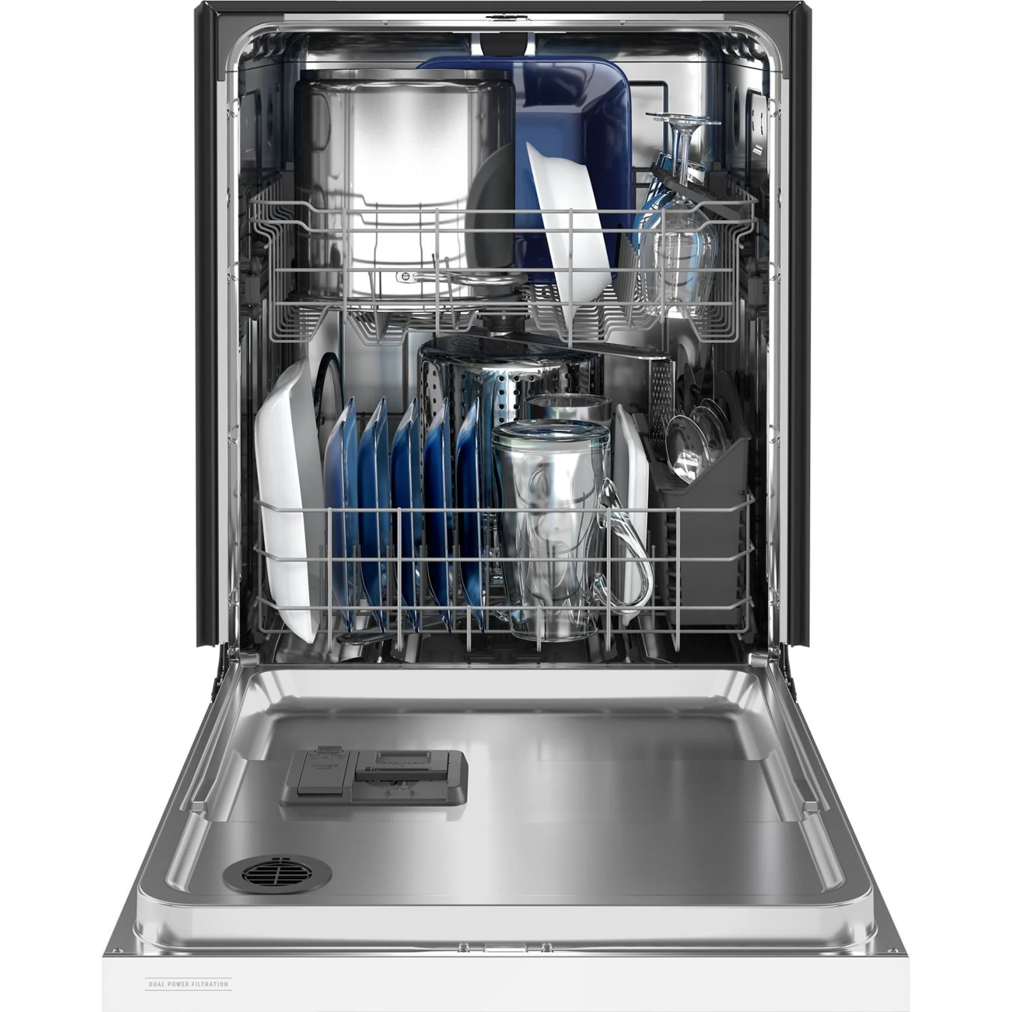 Maytag Stainless steel tub dishwasher with Dual Power Filtration -White (MDB4949SKW) - Image 28