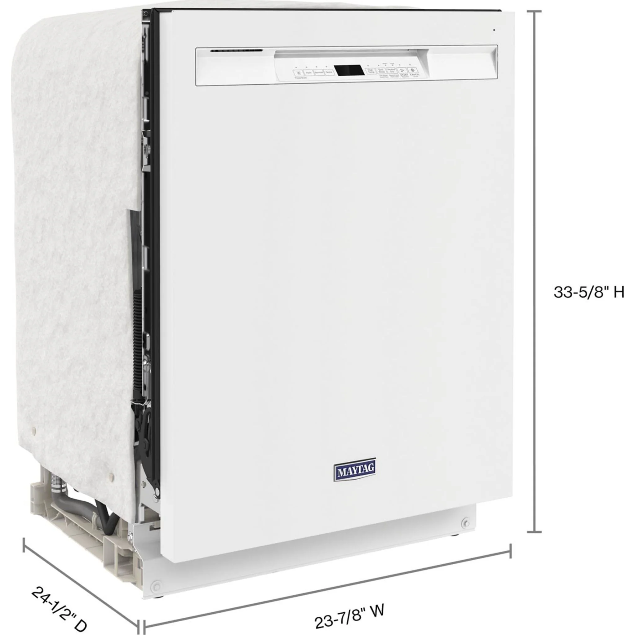 Maytag Stainless steel tub dishwasher with Dual Power Filtration -White (MDB4949SKW) - Image 41