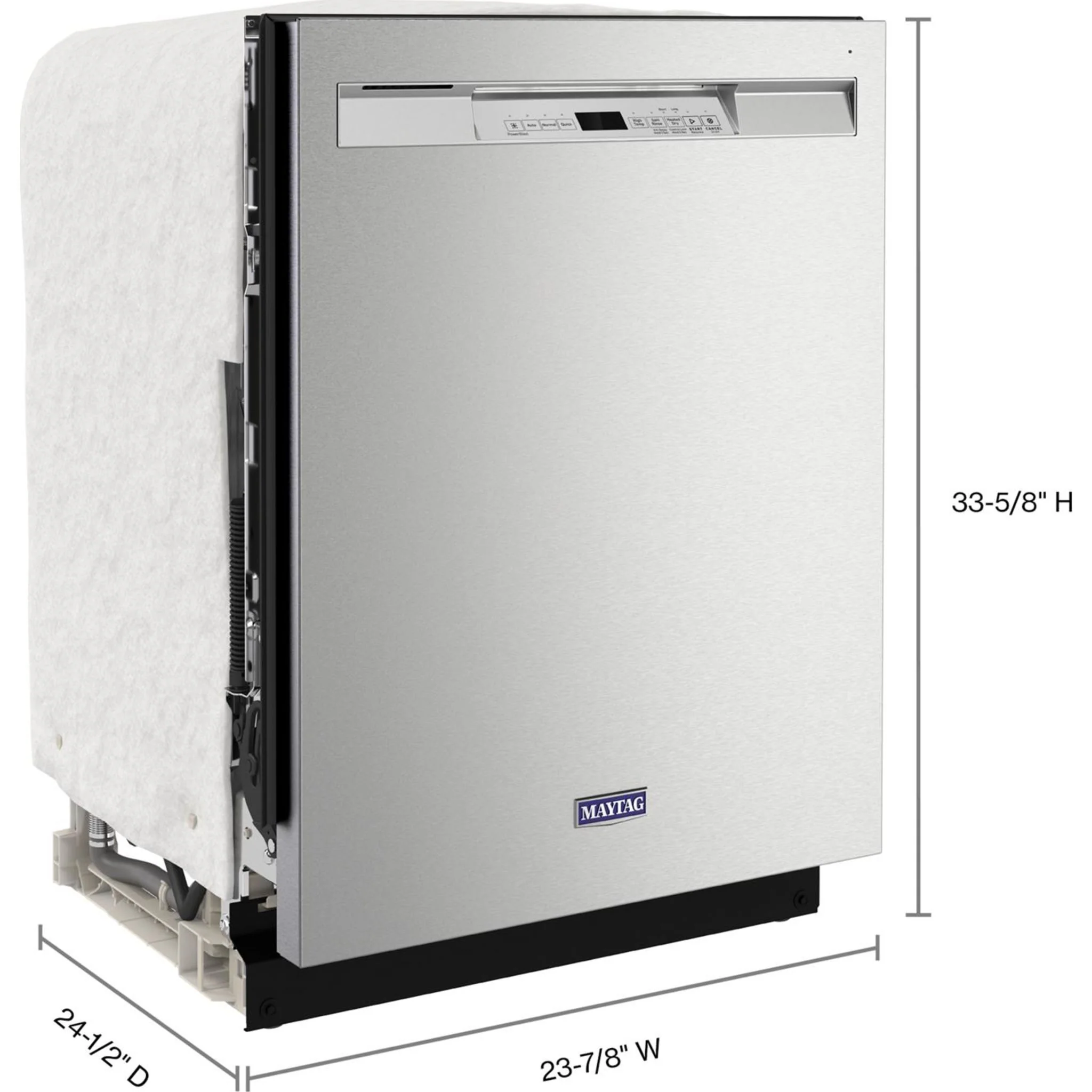 Maytag Top Control Dishwasher with Dual Power Filtration and PowerBlast Cycle -Stainless Steel (MDB4949SKZ) - Image 42